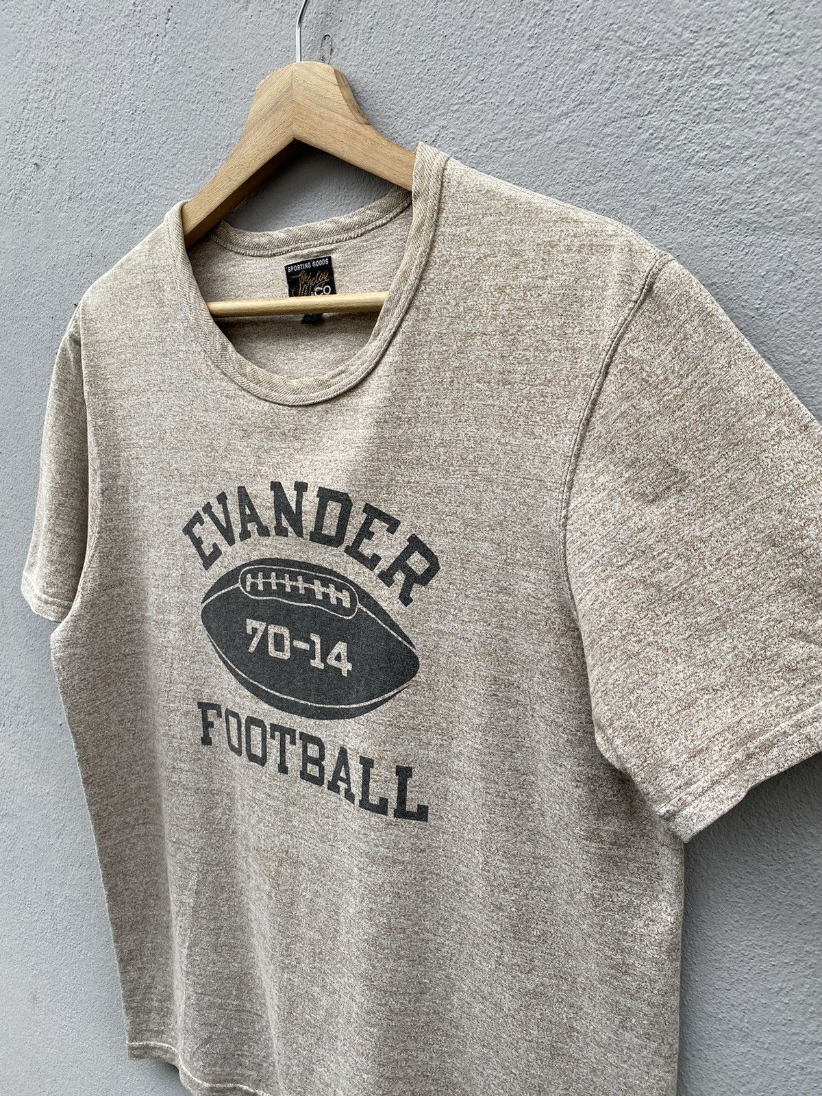 TOYS McCOY 💥Joe Mccoy & Co “Evander Football” Heavyweight Cotton Tee Size US M / EU 48-50 / 2 - 6 Thumbnail