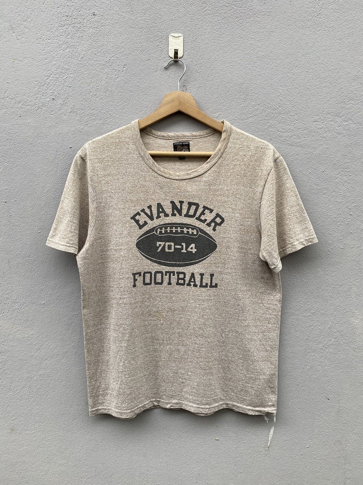 💥Joe Mccoy & Co “Evander Football” Heavyweight Cotton Tee