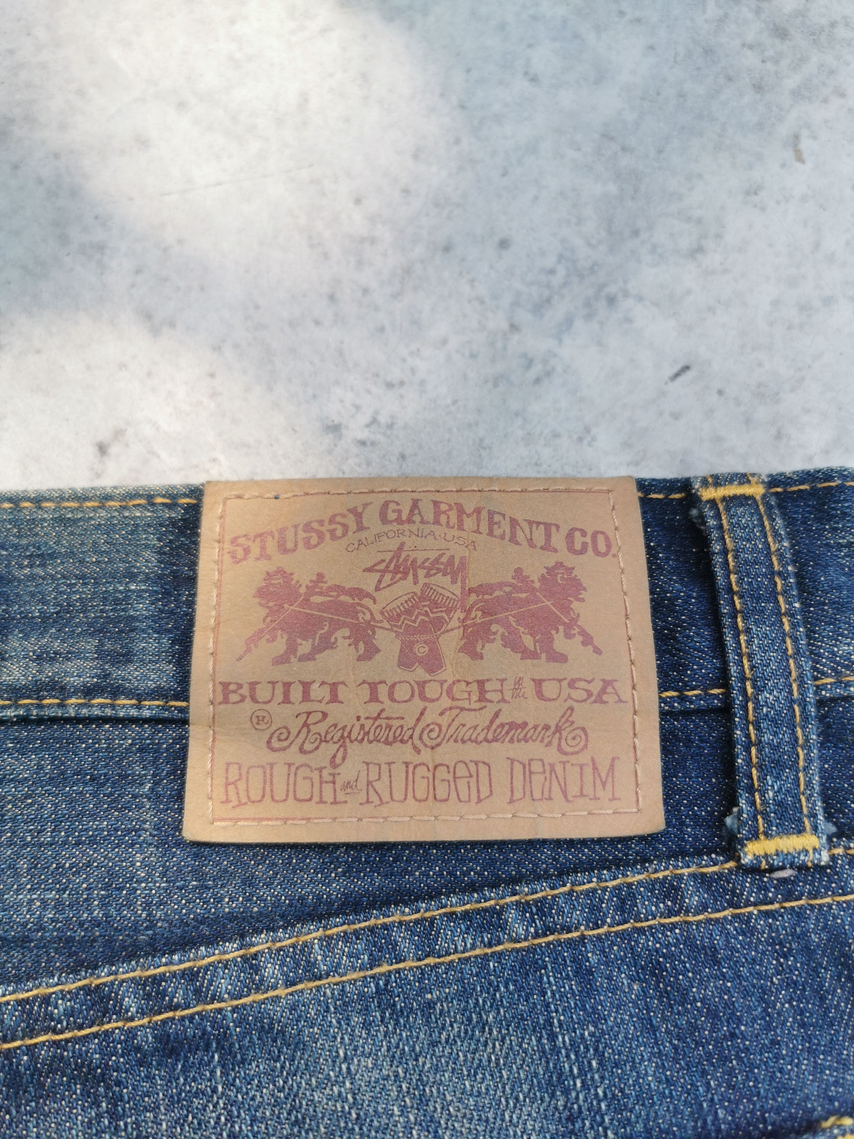 Stussy Rough & Rugged Denim Embroider Wiz Khalifa - Bottoms