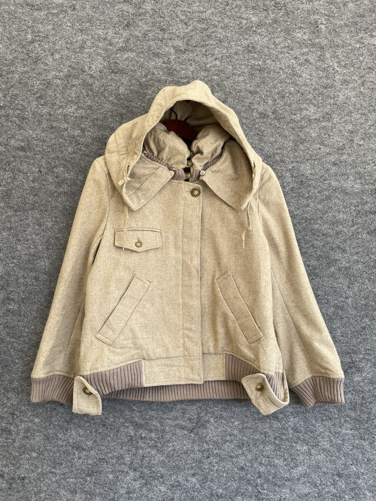Issey Miyake ISSEY MIYAKE MERCIBEAUCOUP WOOL JACKET Size US S / EU 44-46 / 1 - 1 Thumbnail
