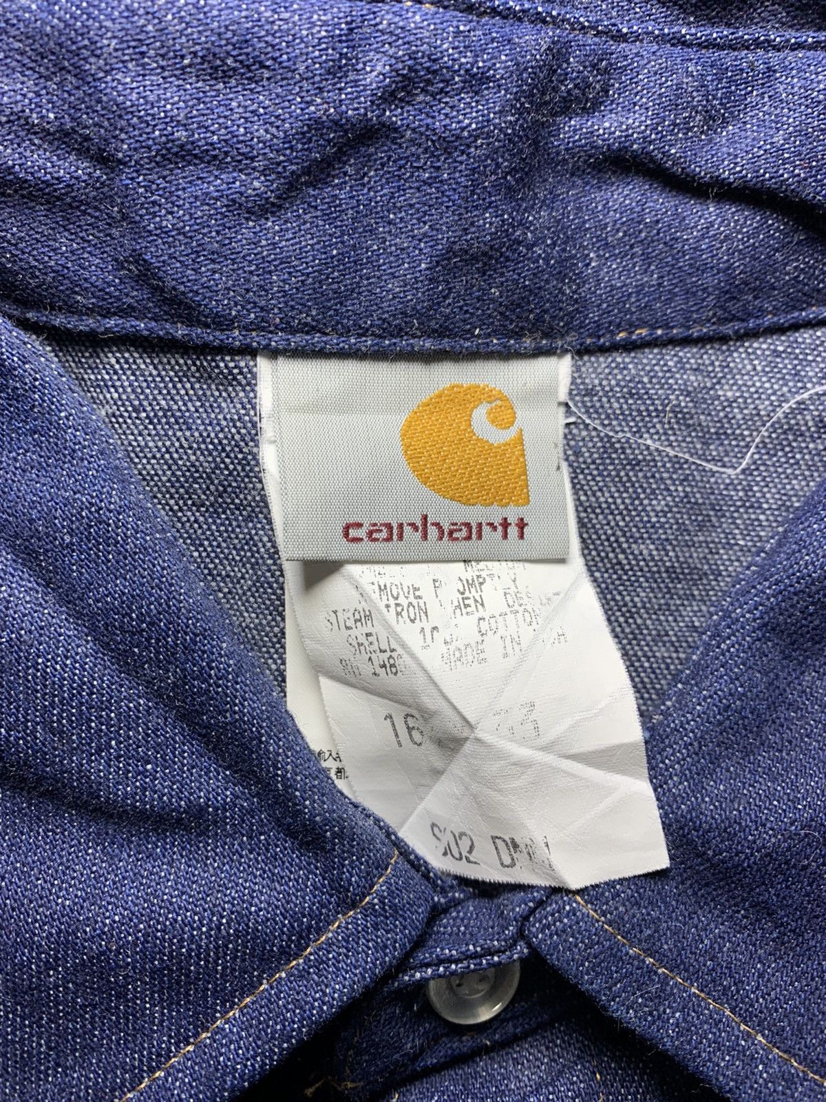 Carhartt × Vintage Vintage Carhartt western pearl snap made in USA Size US L / EU 52-54 / 3 - 4 Thumbnail