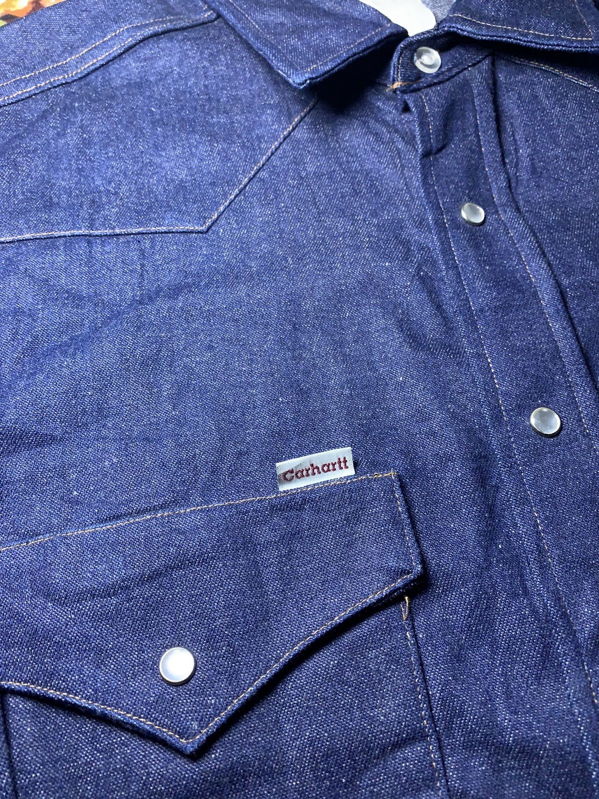 Carhartt × Vintage Vintage Carhartt western pearl snap made in USA Size US L / EU 52-54 / 3 - 2 Thumbnail