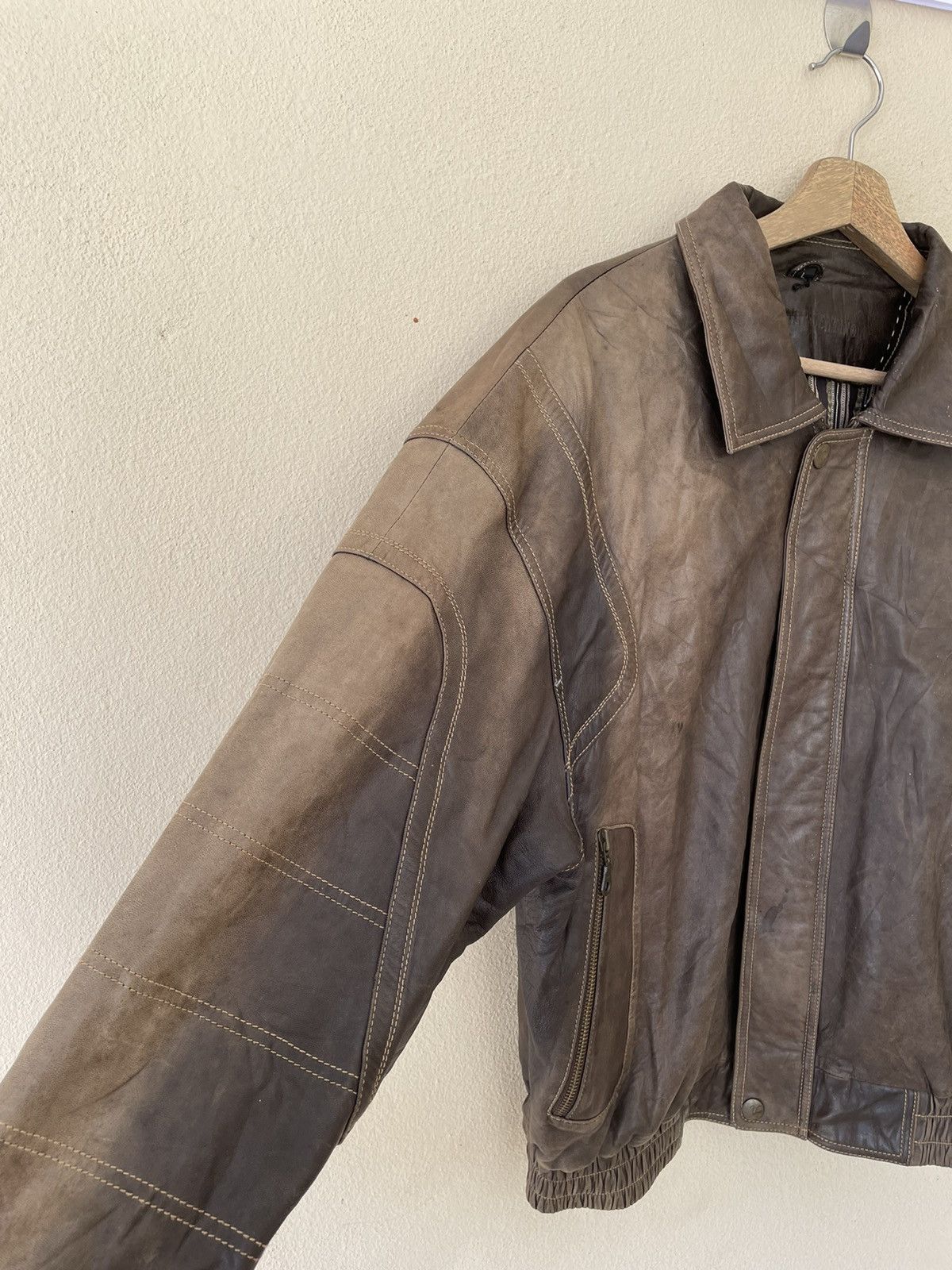 Other VINTAGE GIANNI VALENTINO AVANT GARDE LEATHER JACKET Size US L / EU 52-54 / 3 - 7 Thumbnail