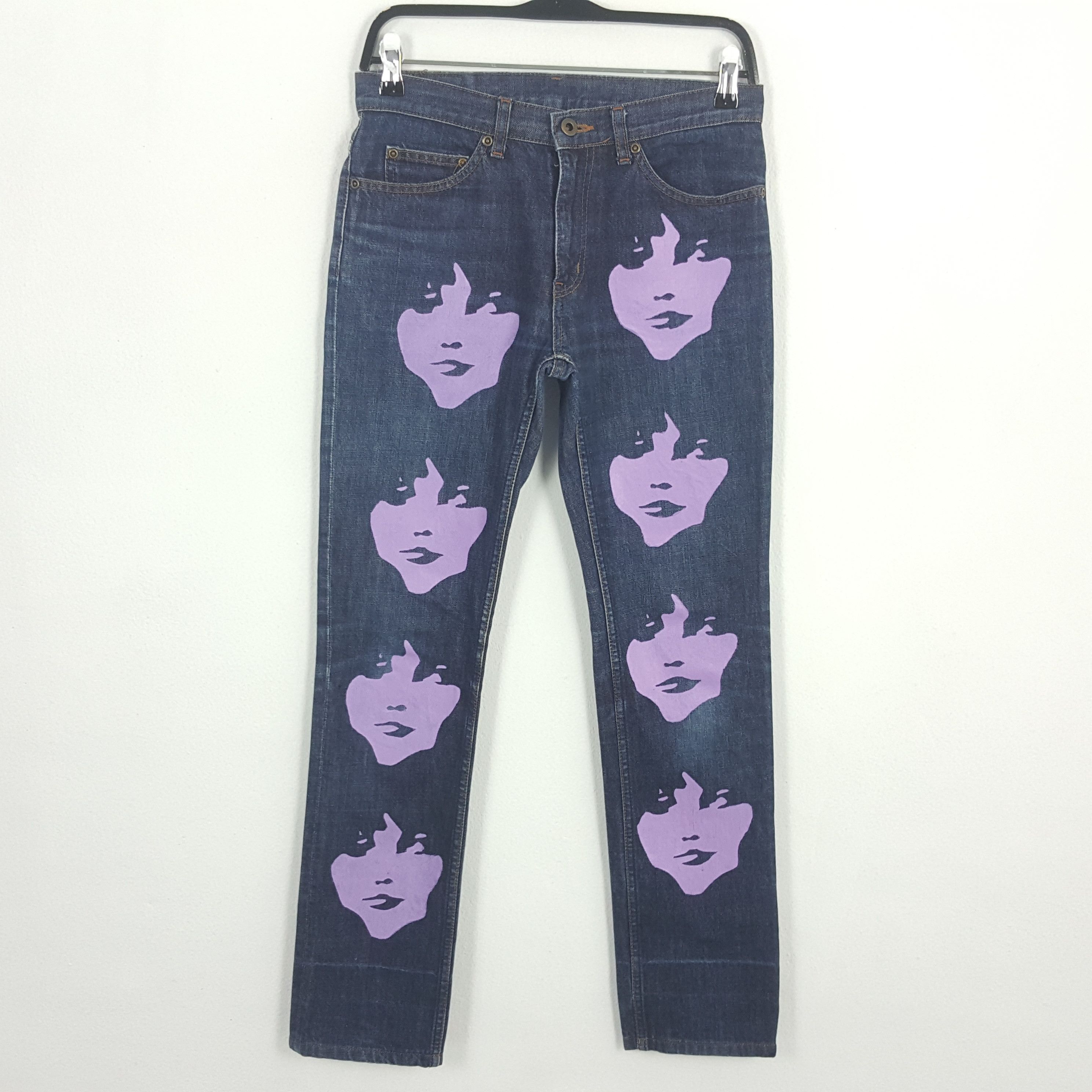 Hysteric Glamour × Japanese Brand × Vintage HYSTERIC GLAMOUR Japanese Brand Custom logo Jeans Pants Size US 29 - 1 Thumbnail