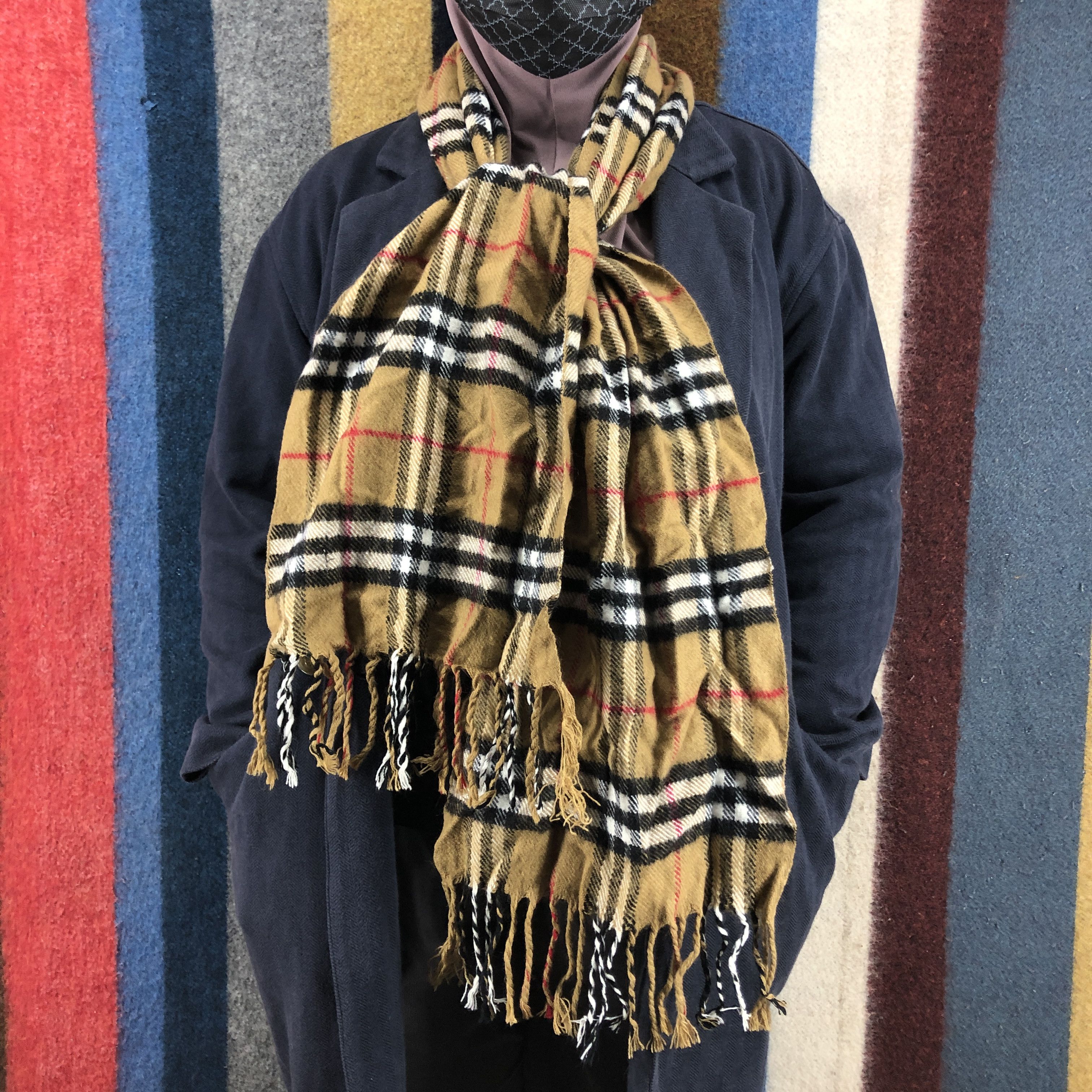 Burberry 90s Vintage BURBERRYS Nova Check Muffler Scarf #0743/AF Size ONE SIZE - 2 Thumbnail