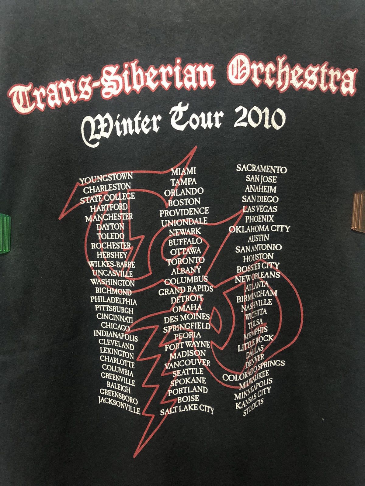 Band Tees Trans Siberian Orchestra winter tour 2010 Size US XL / EU 56 / 4 - 7 Thumbnail