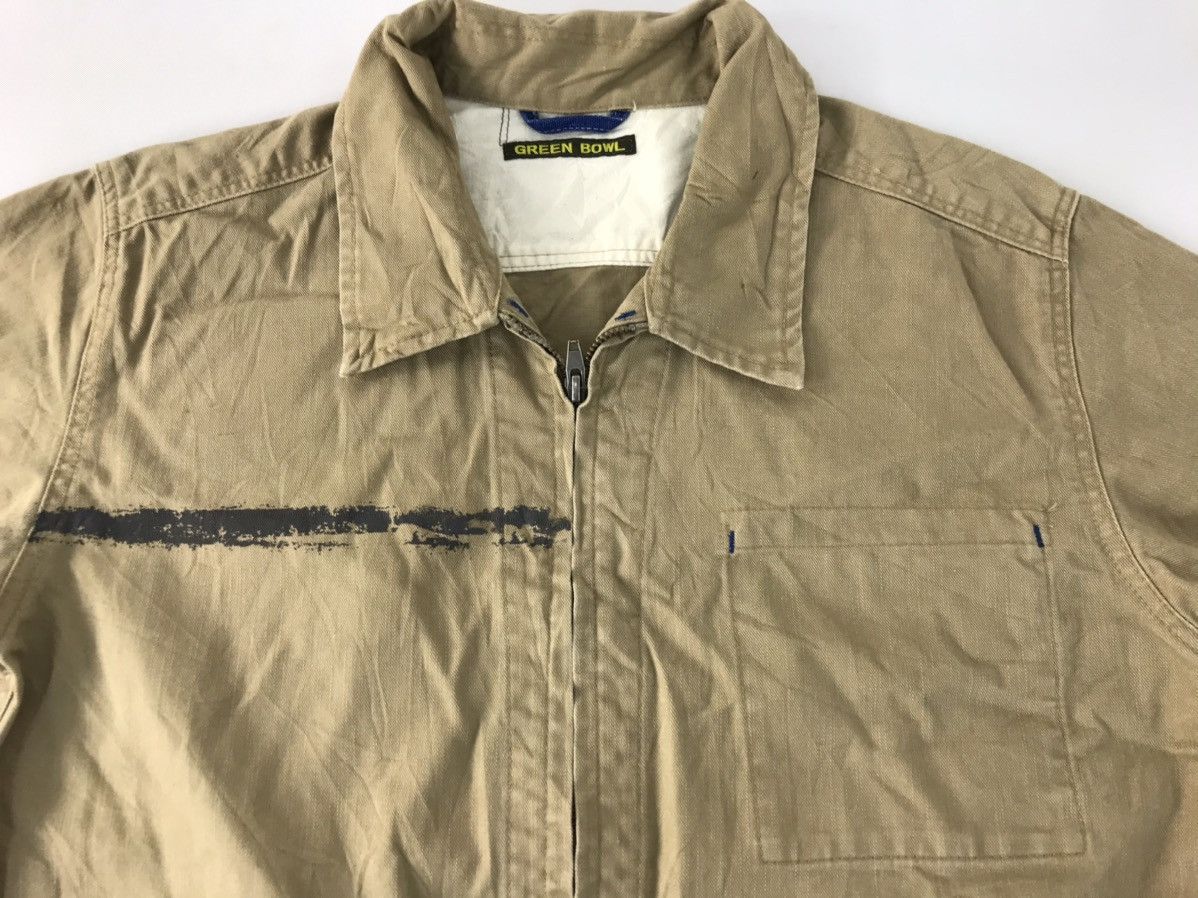 Japanese Brand × Vintage Green Bowl by Old Betty's Khakis Work Jacket Double Pocket Size US L / EU 52-54 / 3 - 3 Thumbnail