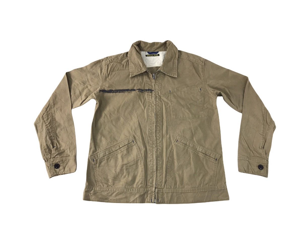 Japanese Brand × Vintage Green Bowl by Old Betty's Khakis Work Jacket Double Pocket Size US L / EU 52-54 / 3 - 1 Thumbnail
