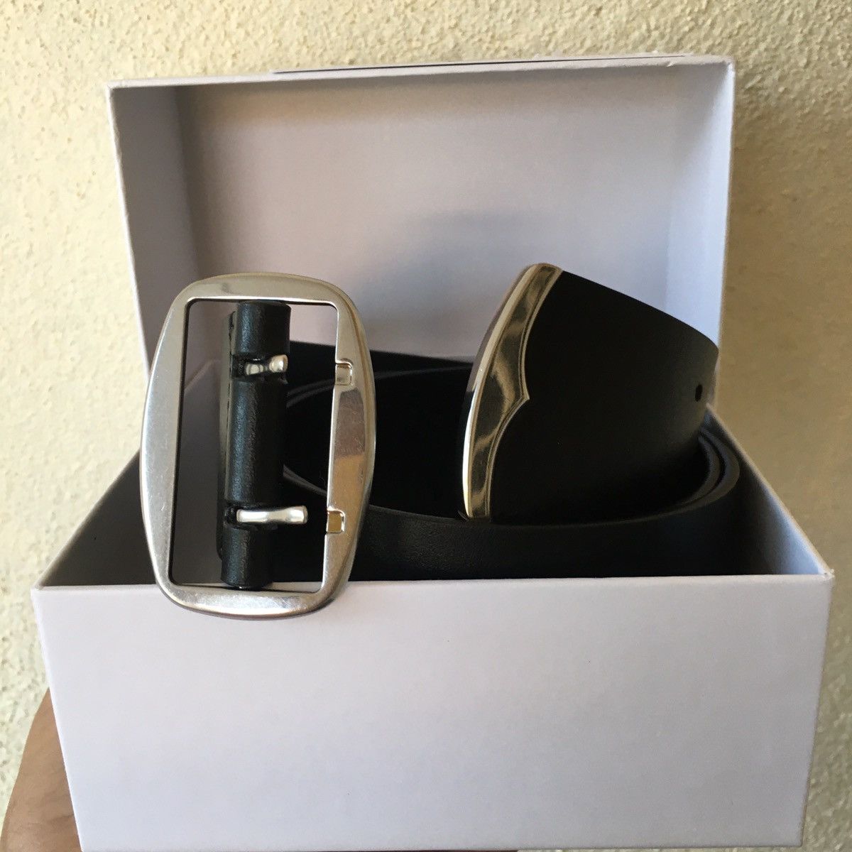 Calvin Klein black leather belt Size ONE SIZE - 1 Thumbnail