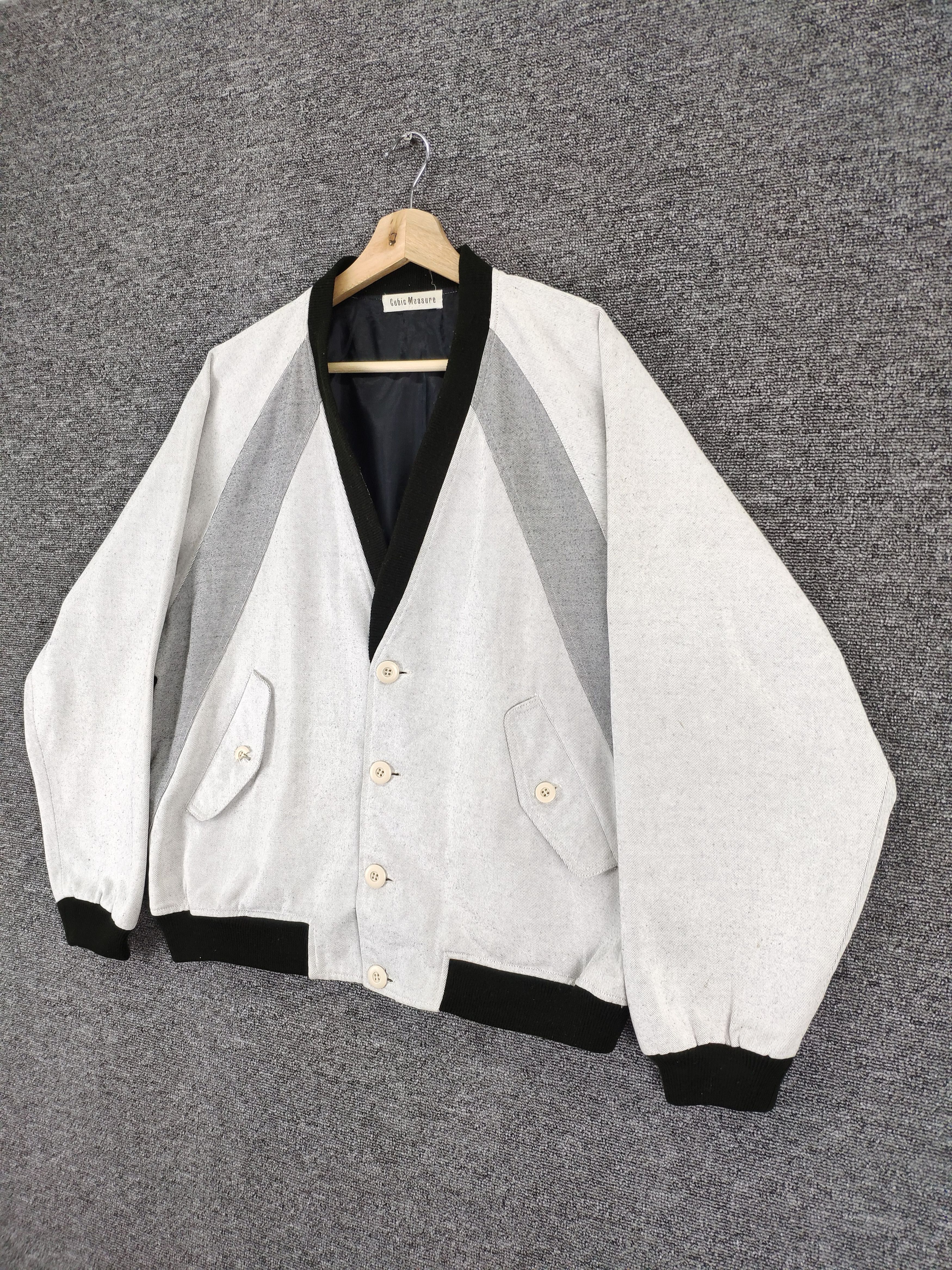 Japanese Brand Steal 💥 Vintage Cubic Measure Cardigan Jacket Size US L / EU 52-54 / 3 - 2 Thumbnail