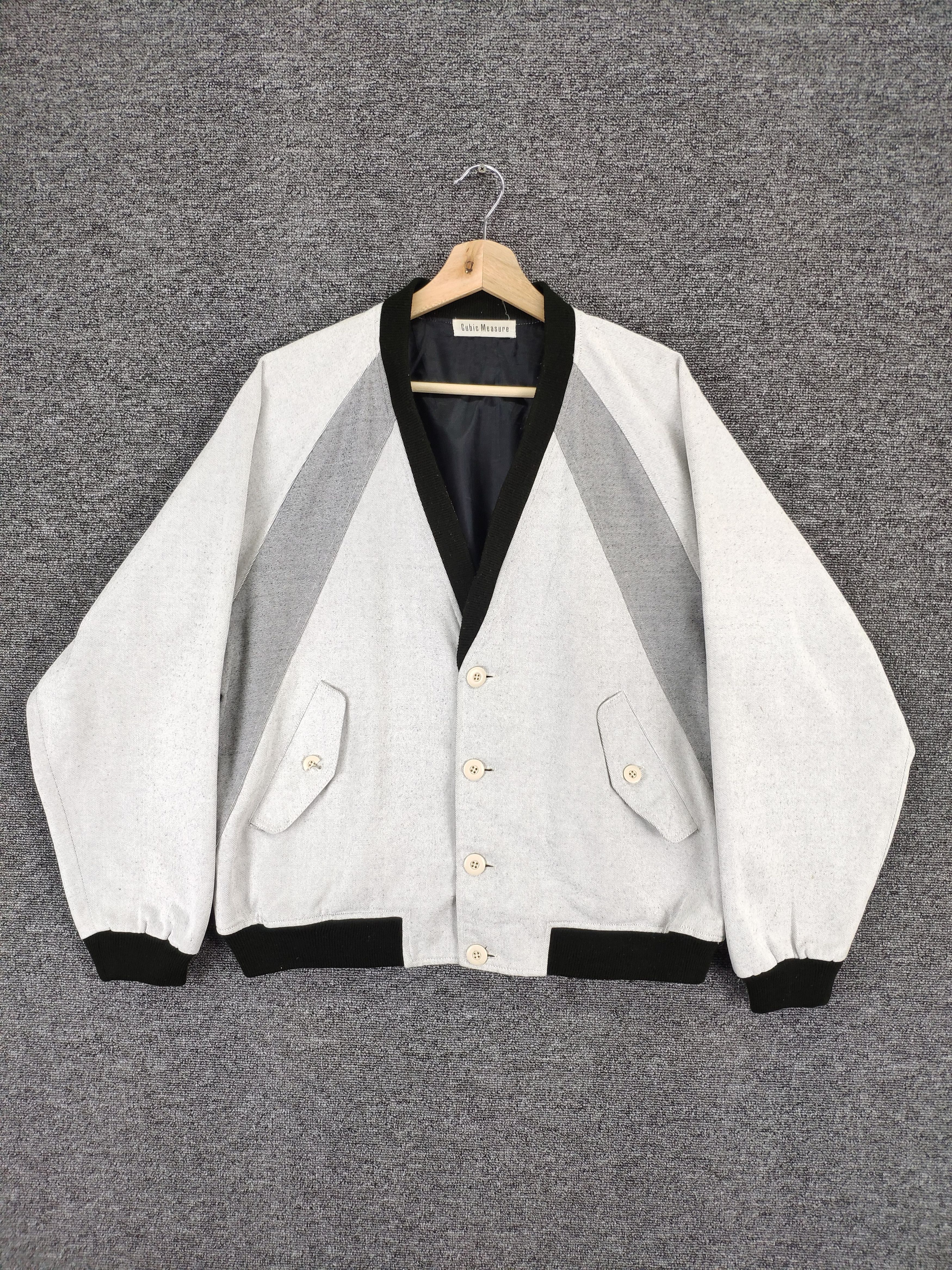 Japanese Brand Steal 💥 Vintage Cubic Measure Cardigan Jacket Size US L / EU 52-54 / 3 - 1 Thumbnail