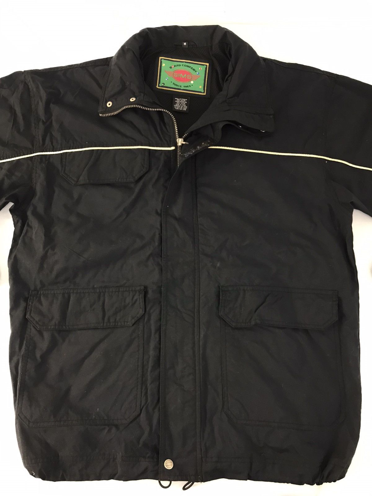 Vintage Sims Board Company Jacket Windbreaker Baggy Wear Rain Size US M / EU 48-50 / 2 - 2 Thumbnail