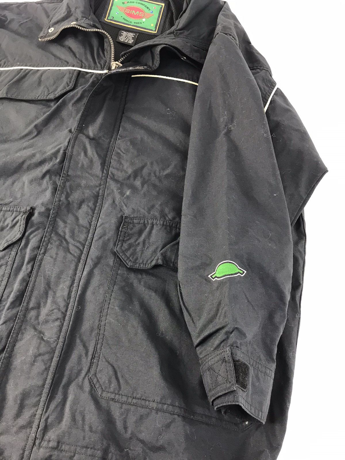 Vintage Sims Board Company Jacket Windbreaker Baggy Wear Rain Size US M / EU 48-50 / 2 - 3 Thumbnail