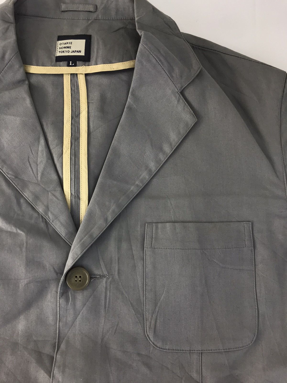 Vintage Otarie Homme Tokyo Japan Jacket Blazer Coat Fashion Size 48R - 3 Thumbnail