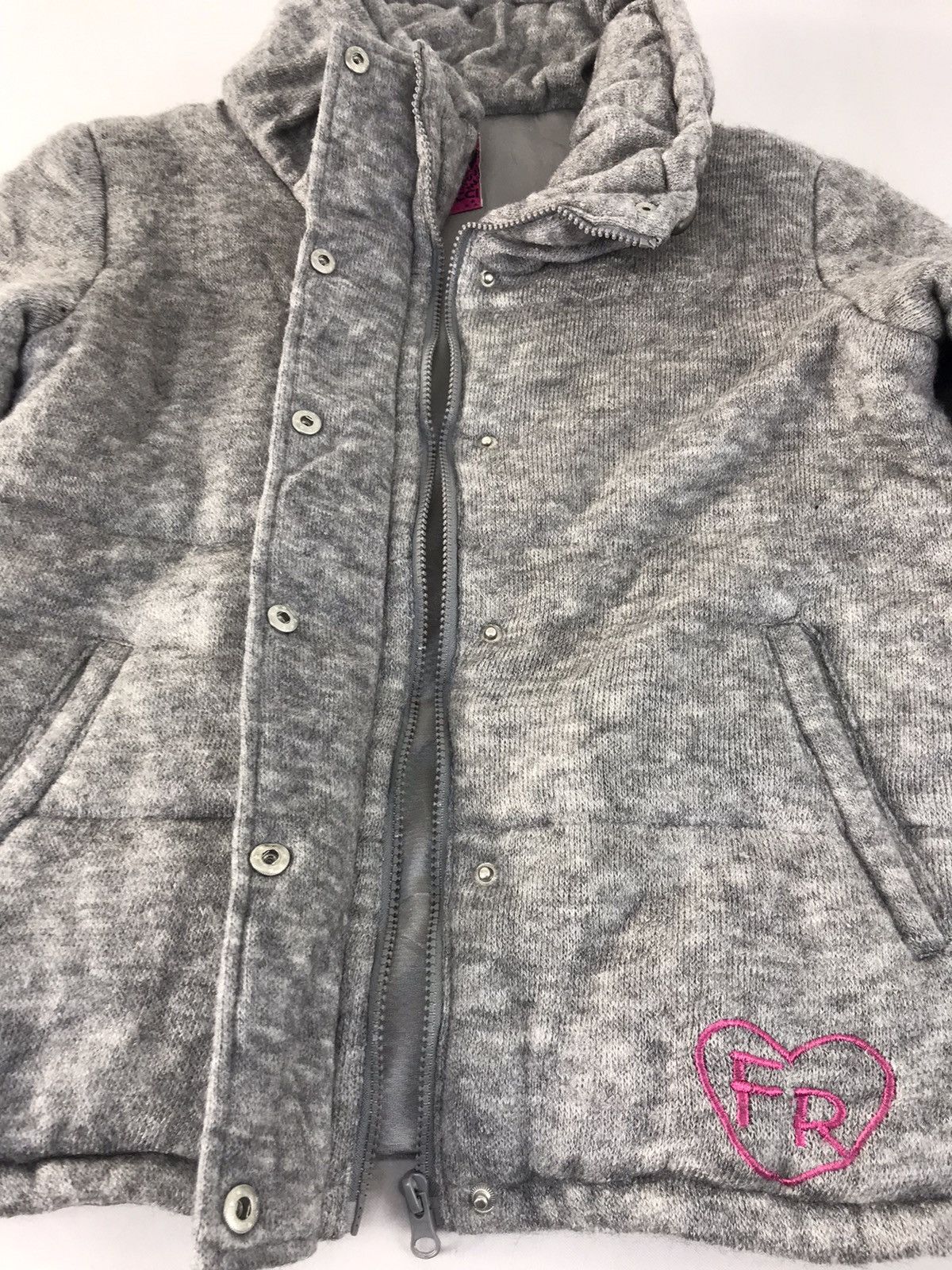 Designer × Fiorucci Padded Fiorucci Wool Jacket Quilted Inner Zip Snap Button Size M / US 6-8 / IT 42-44 - 4 Thumbnail