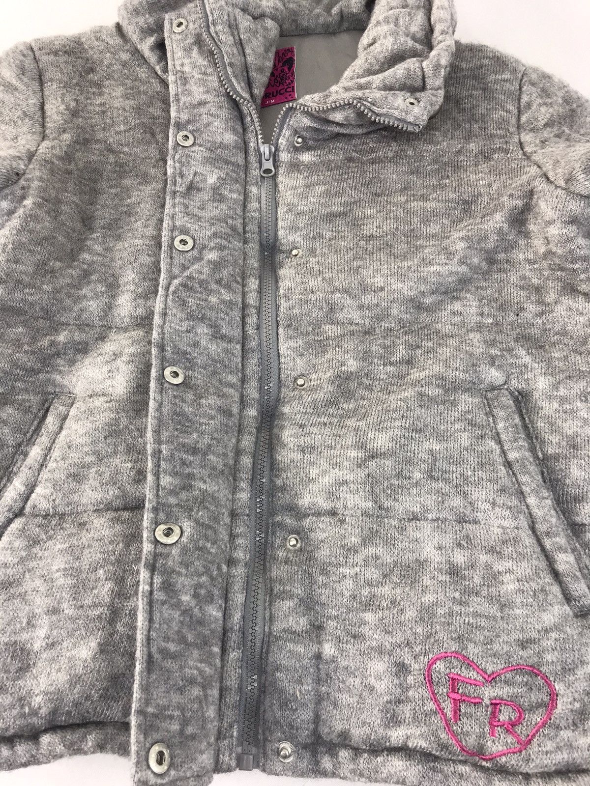 Designer × Fiorucci Padded Fiorucci Wool Jacket Quilted Inner Zip Snap Button Size M / US 6-8 / IT 42-44 - 3 Thumbnail