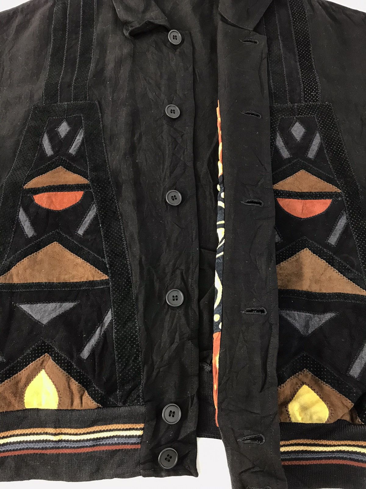 Cortigiani I Cortigiani Italy Made Jacket Abstract Design Button Style Size US L / EU 52-54 / 3 - 3 Thumbnail