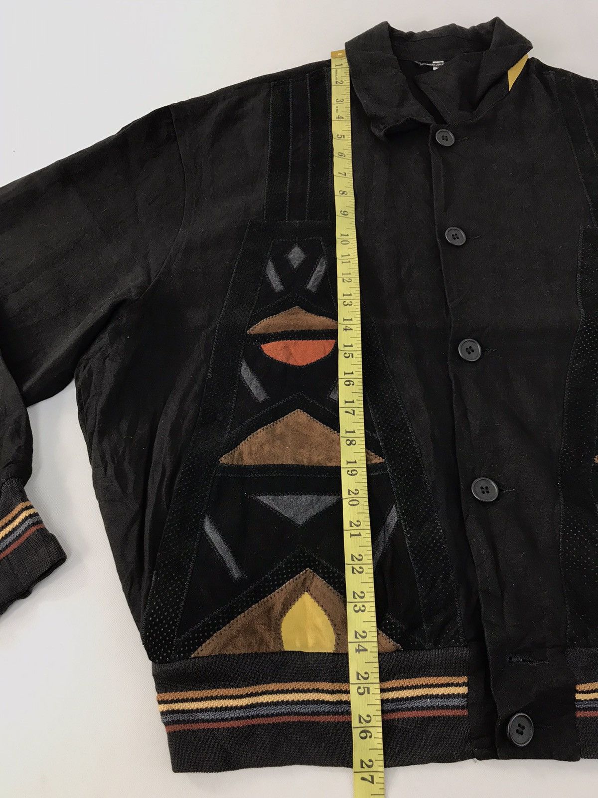 Cortigiani I Cortigiani Italy Made Jacket Abstract Design Button Style Size US L / EU 52-54 / 3 - 12 Thumbnail