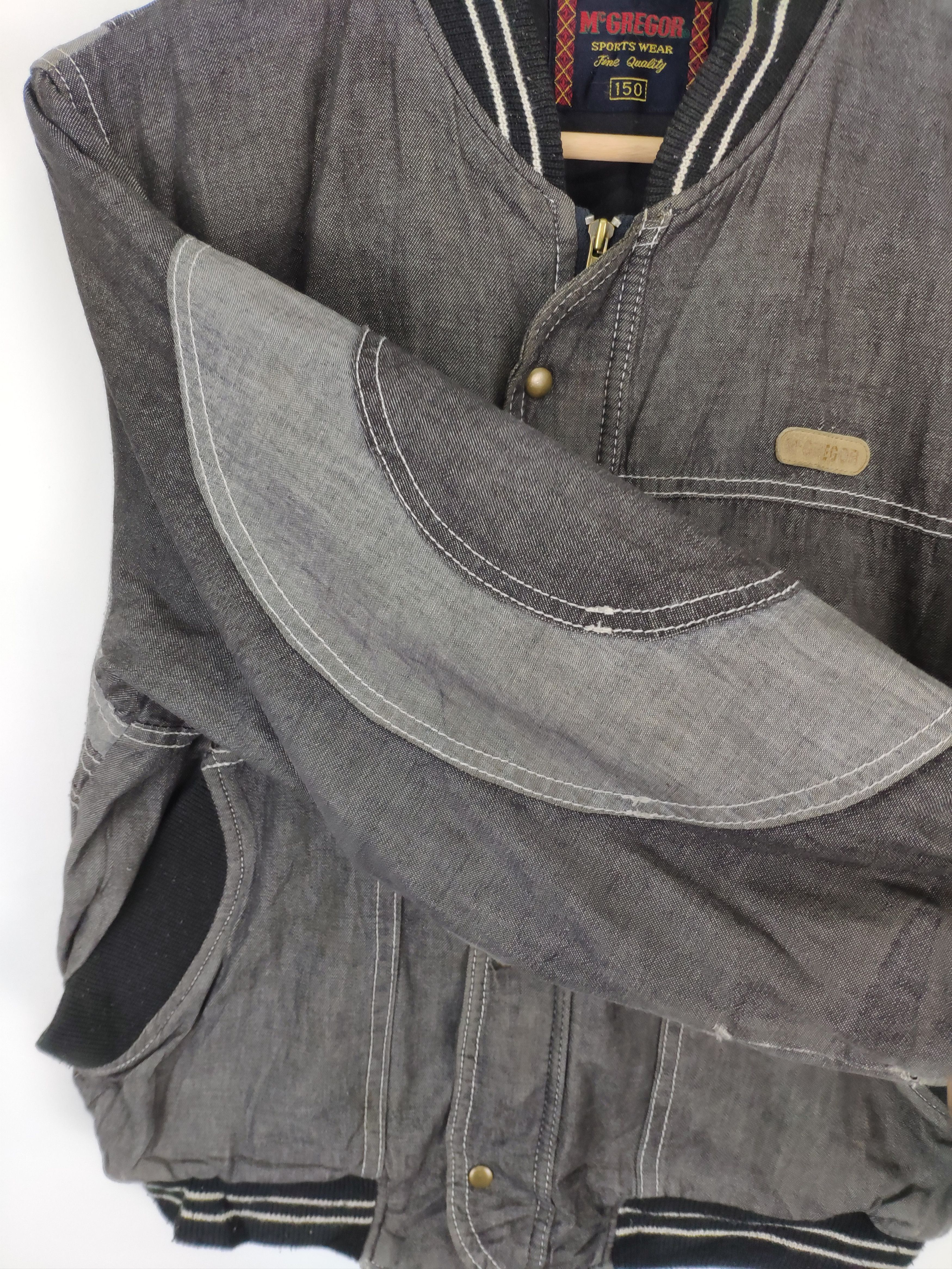 McGregor × Vintage Vintage 1990s McGregor Denim Bomber Jacket Size US S / EU 44-46 / 1 - 11 Thumbnail