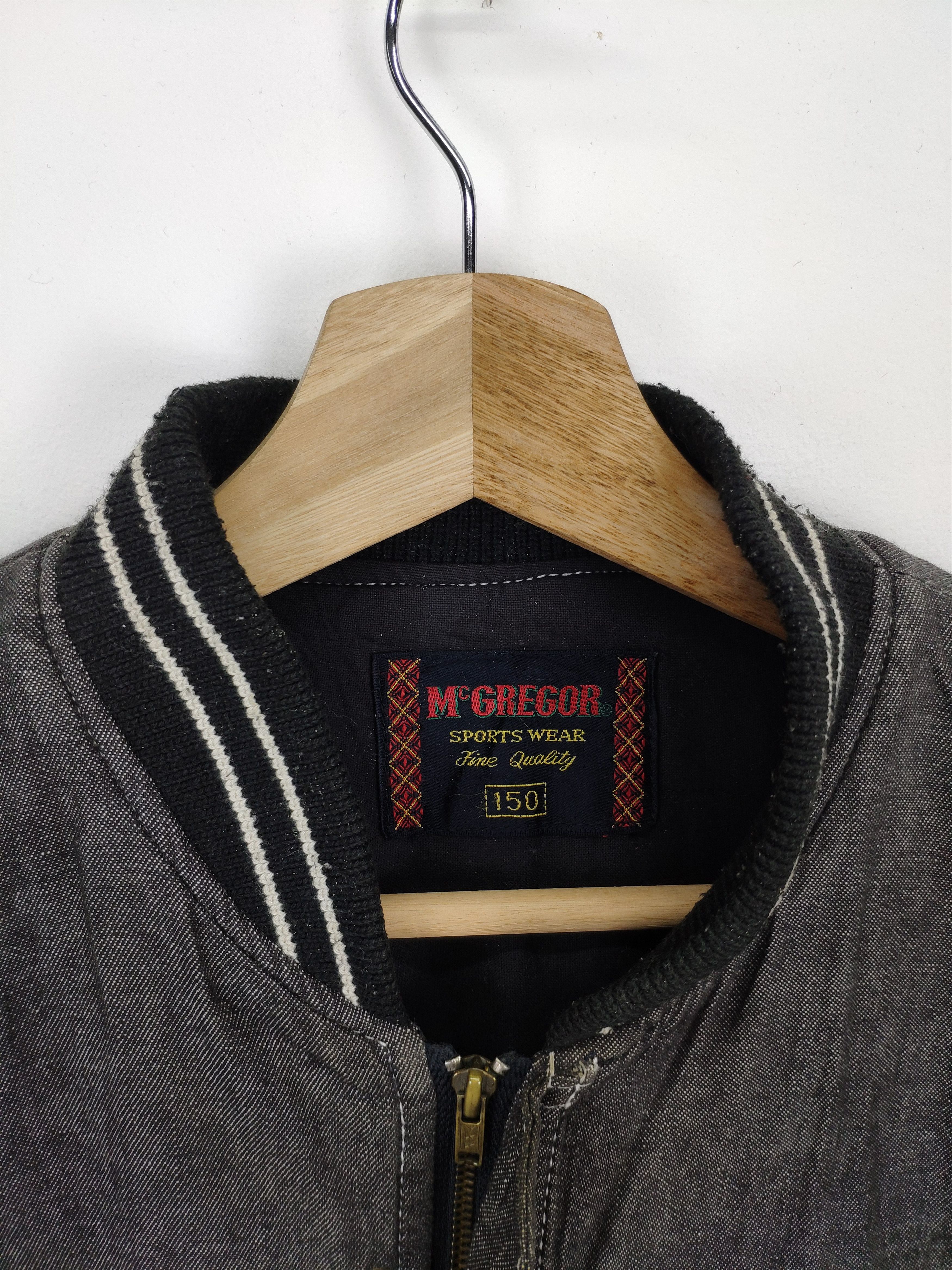 McGregor × Vintage Vintage 1990s McGregor Denim Bomber Jacket Size US S / EU 44-46 / 1 - 15 Thumbnail