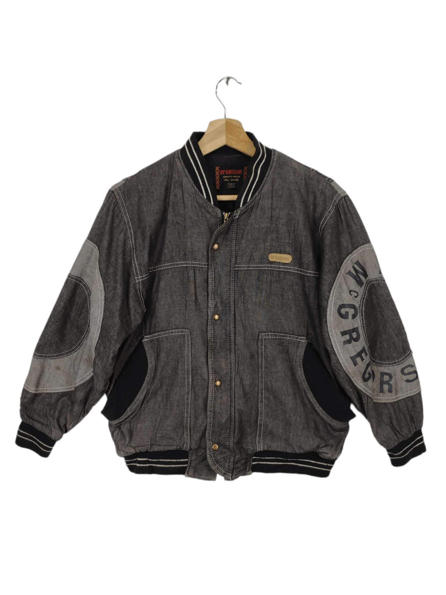 Vintage 1990s McGregor Denim Bomber Jacket
