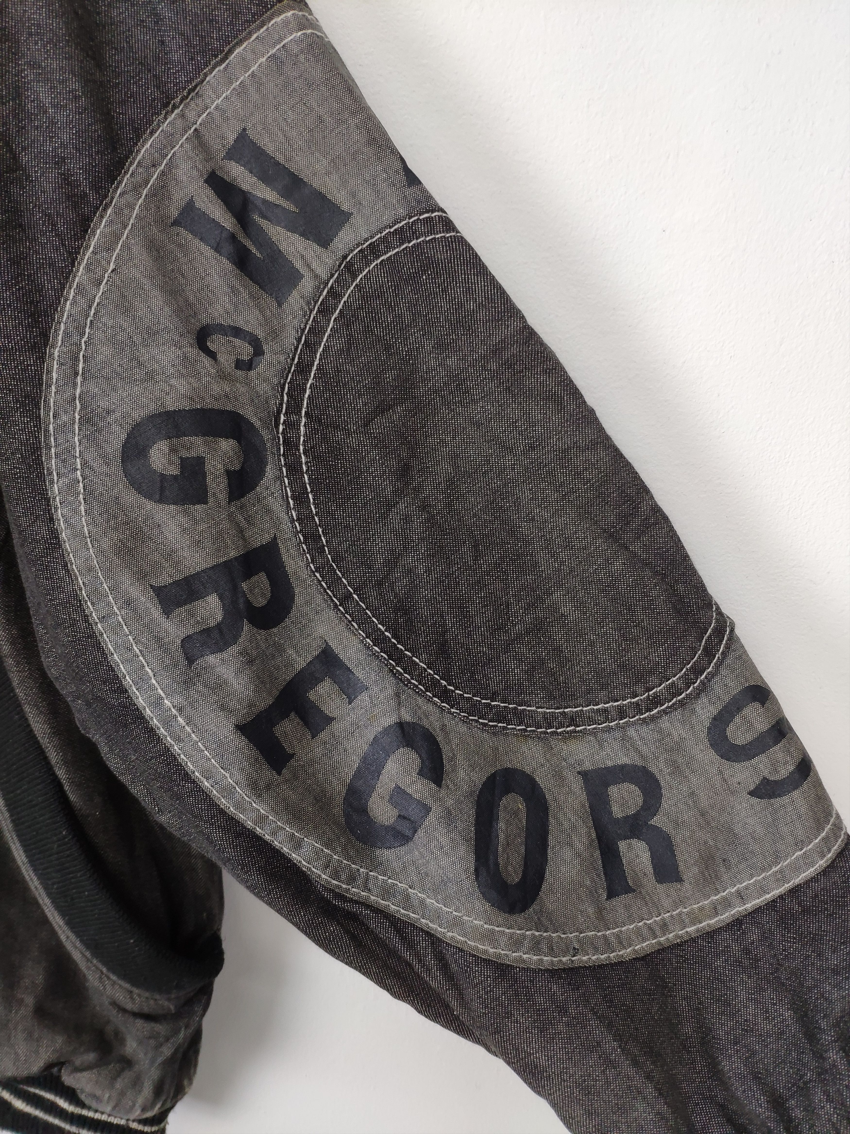 McGregor × Vintage Vintage 1990s McGregor Denim Bomber Jacket Size US S / EU 44-46 / 1 - 9 Thumbnail