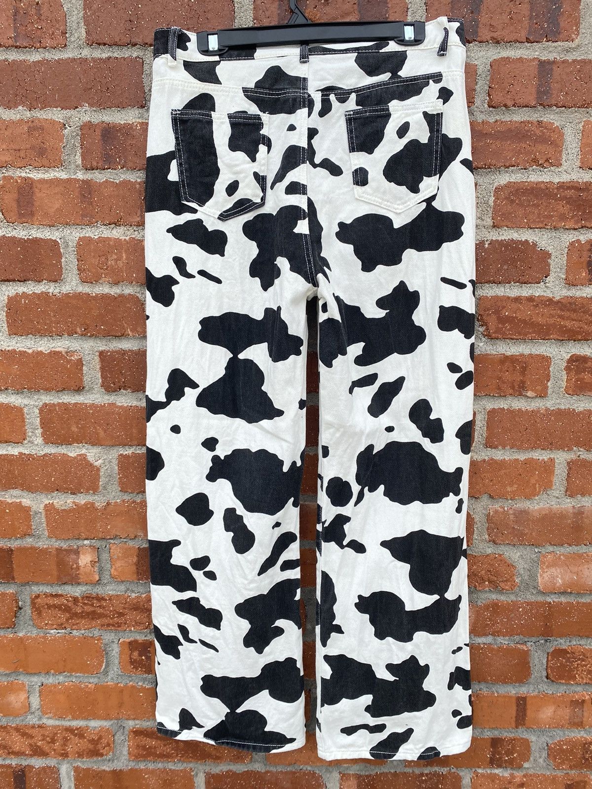 Fashion🔥Cowhide Patterned Baggy Denim