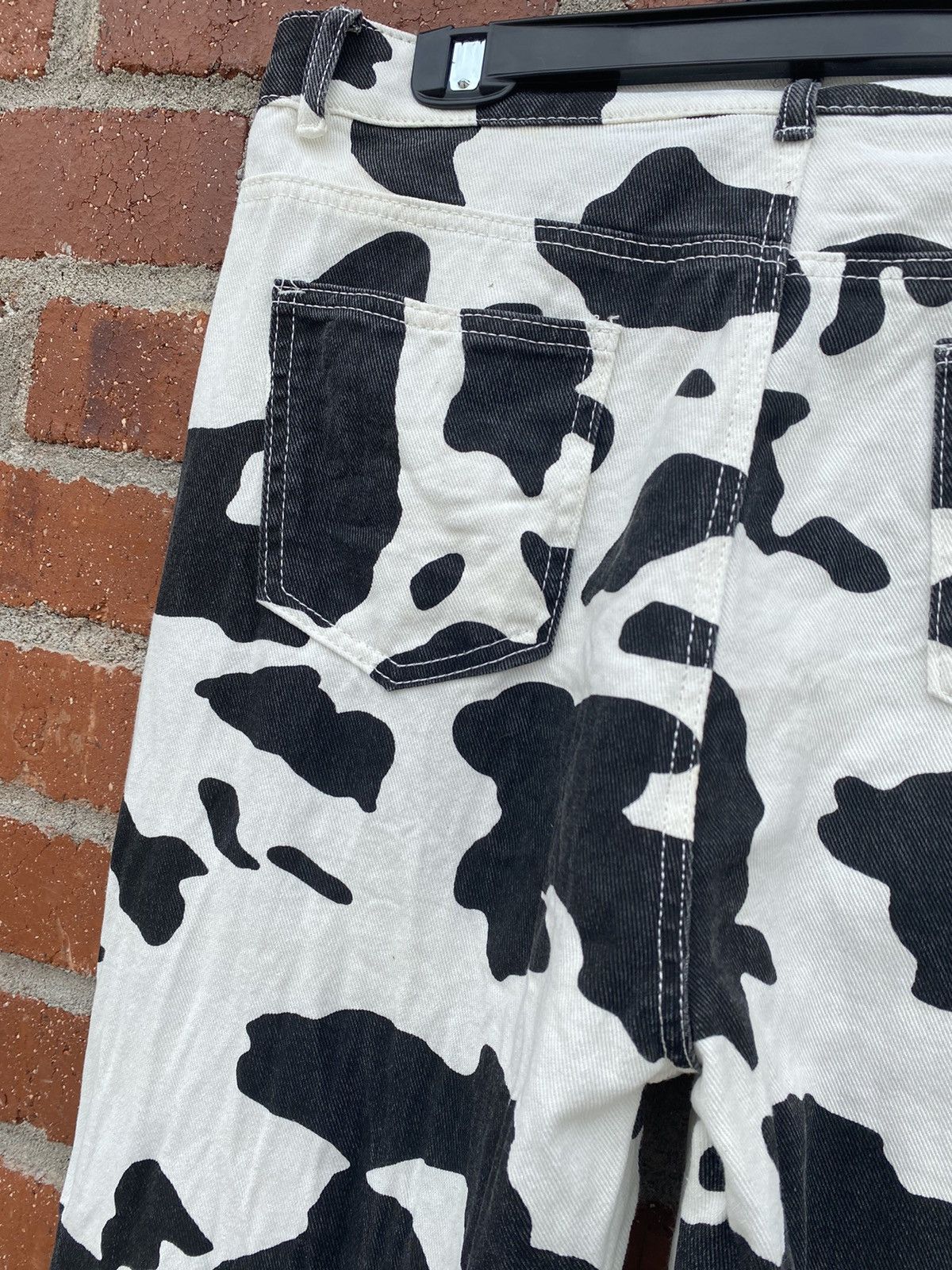 Fashion🔥Cowhide Patterned Baggy Denim