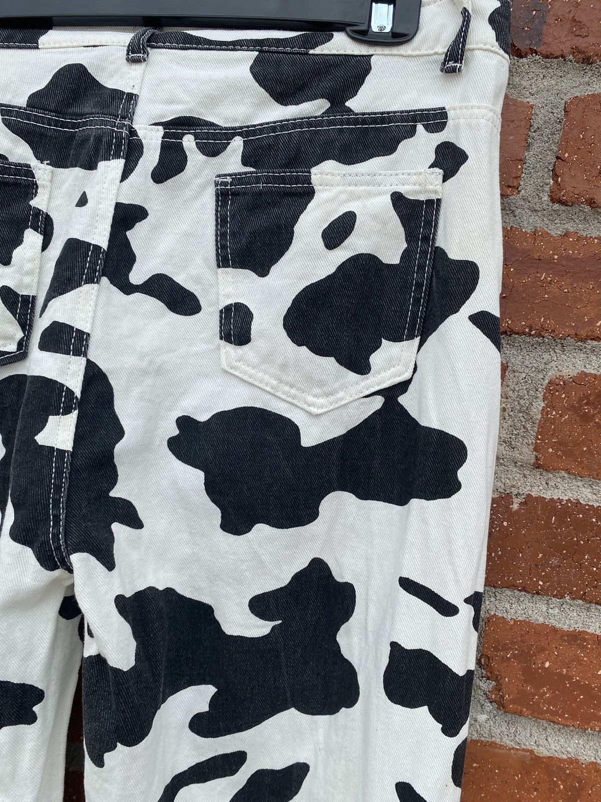 Fashion🔥Cowhide Patterned Baggy Denim