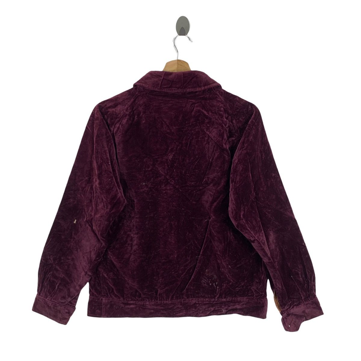Burberry × Vintage Vintage Burberrys Velvet Bomber Zipper Jacket Size US M / EU 48-50 / 2 - 5 Thumbnail