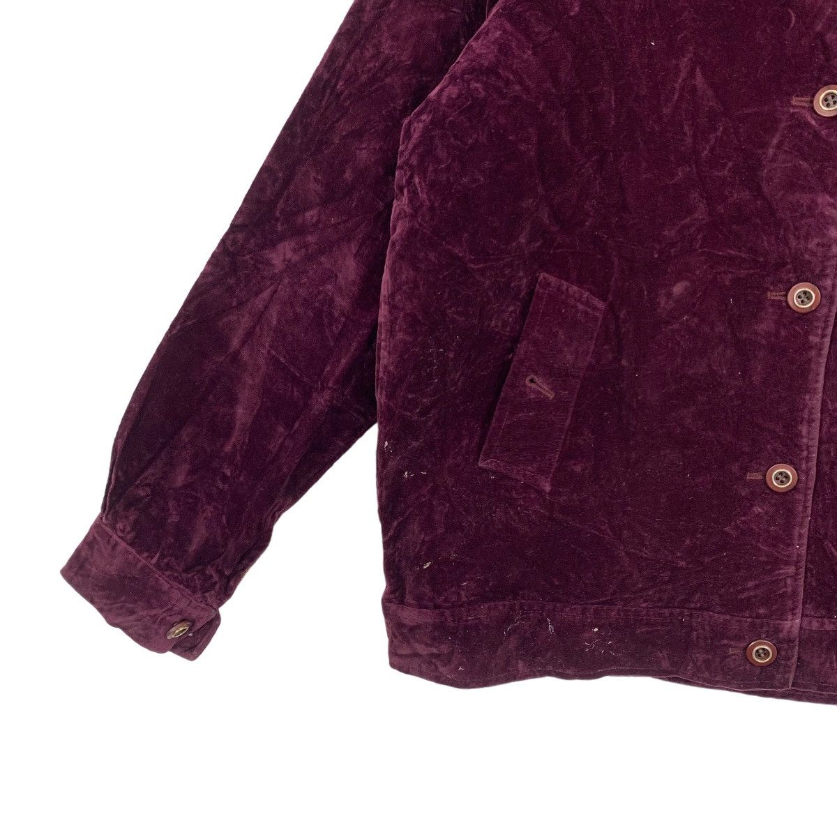 Burberry × Vintage Vintage Burberrys Velvet Bomber Zipper Jacket Size US M / EU 48-50 / 2 - 3 Thumbnail