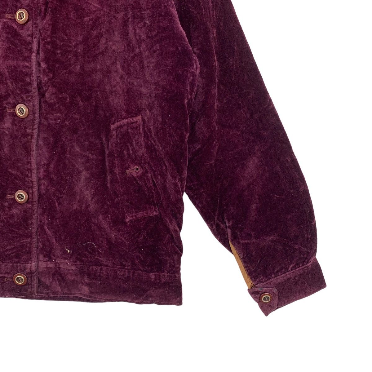 Burberry × Vintage Vintage Burberrys Velvet Bomber Zipper Jacket Size US M / EU 48-50 / 2 - 4 Thumbnail