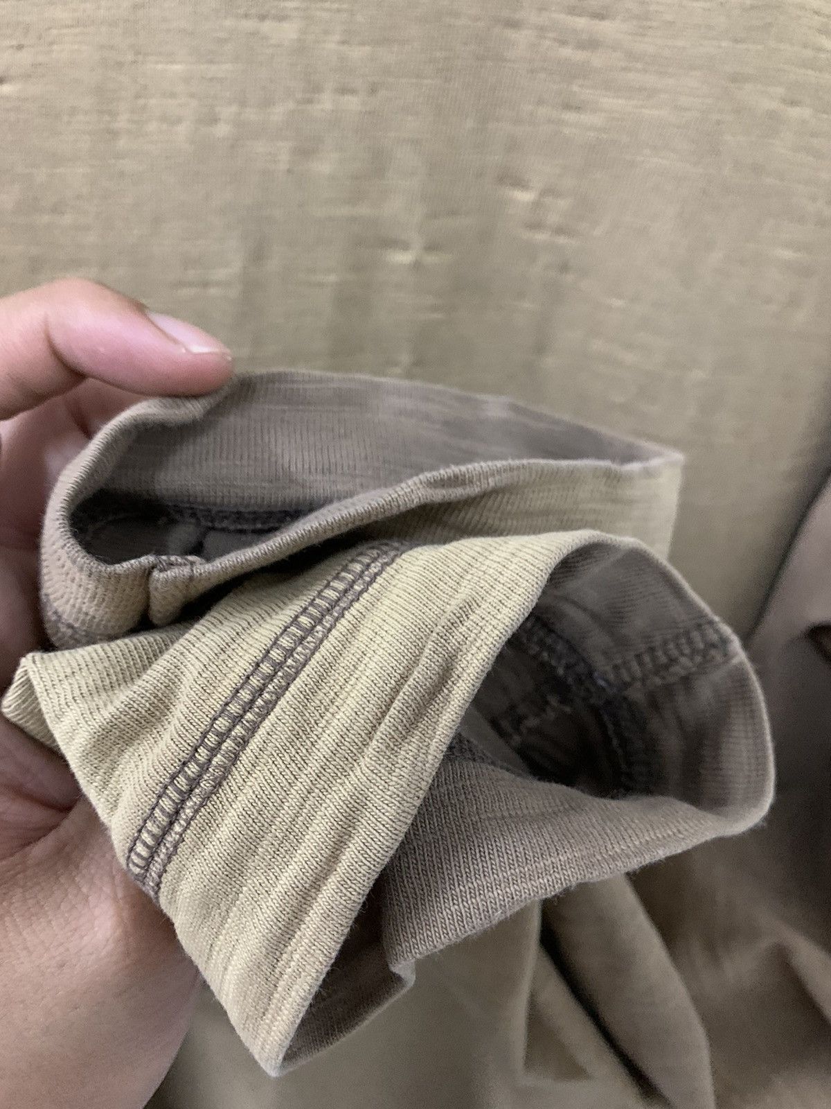 Japanese Brand Distressed Two Tone Colors Smiths American Long Sleeve Size US L / EU 52-54 / 3 - 11 Thumbnail
