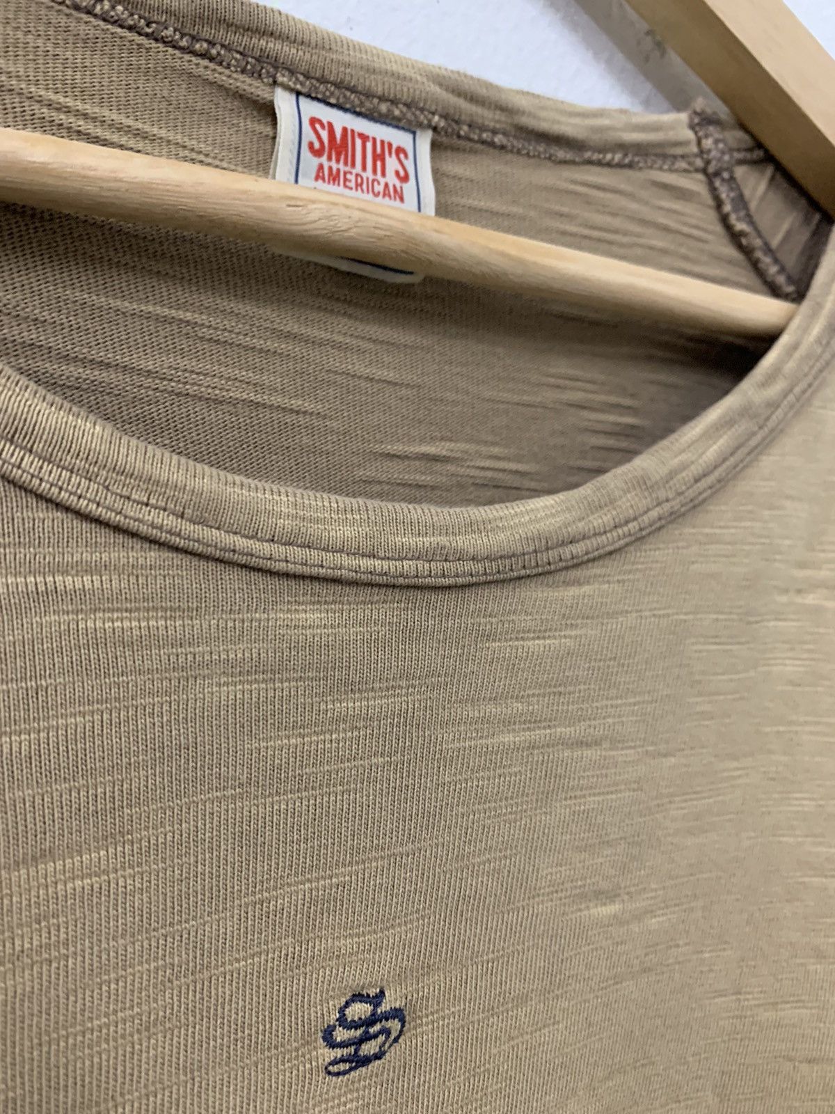 Japanese Brand Distressed Two Tone Colors Smiths American Long Sleeve Size US L / EU 52-54 / 3 - 9 Thumbnail