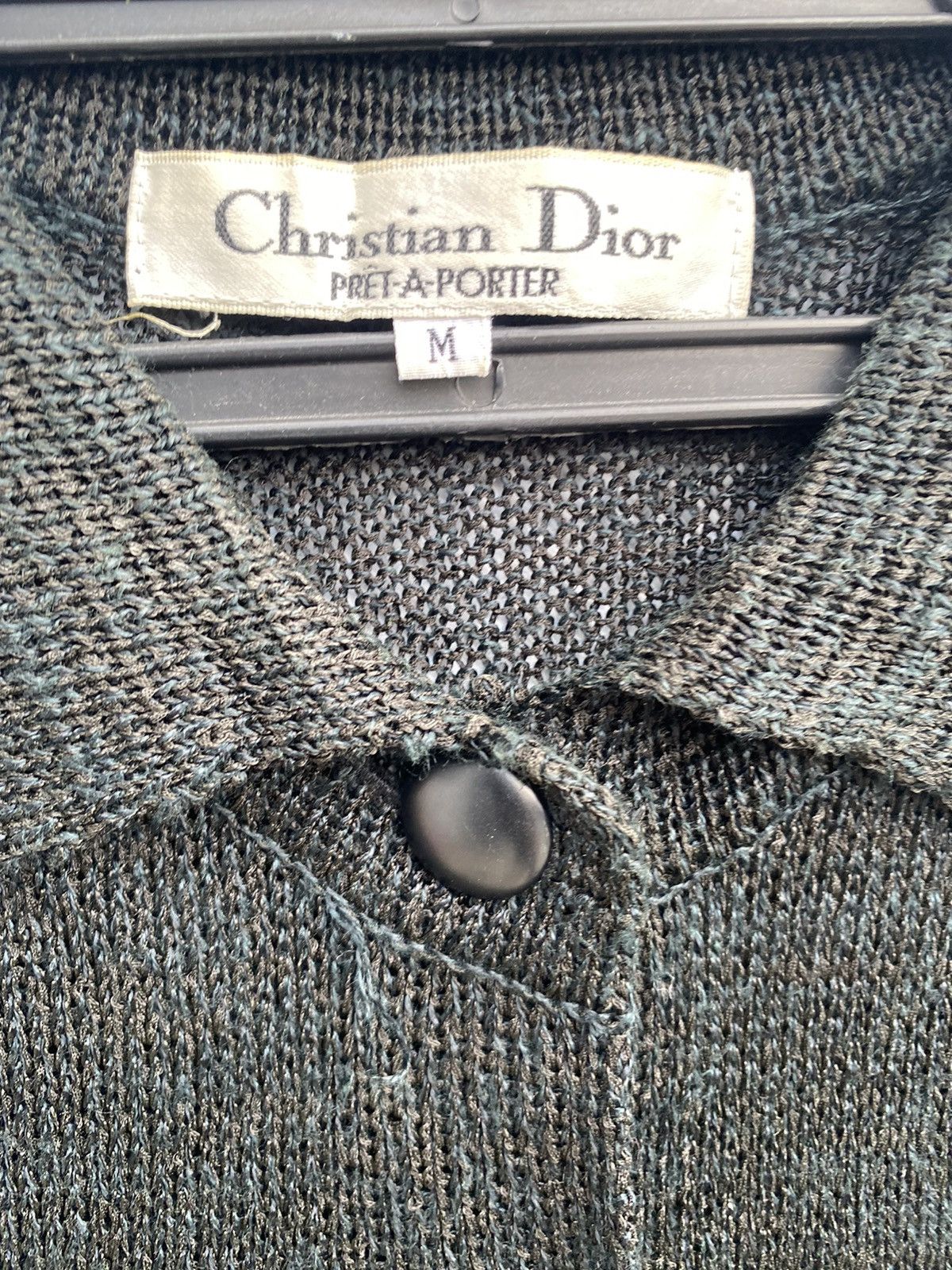 Christian Dior Monsieur Vtg 90s Christian Dior crochet knit beach shirts button up Size M / US 6-8 / IT 42-44 - 4 Thumbnail