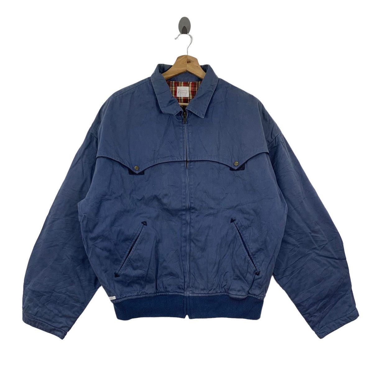Japanese Brand × Vintage Vintage 90s Papas Streetwear Zipper Bomber Jacket Size US L / EU 52-54 / 3 - 1 Thumbnail