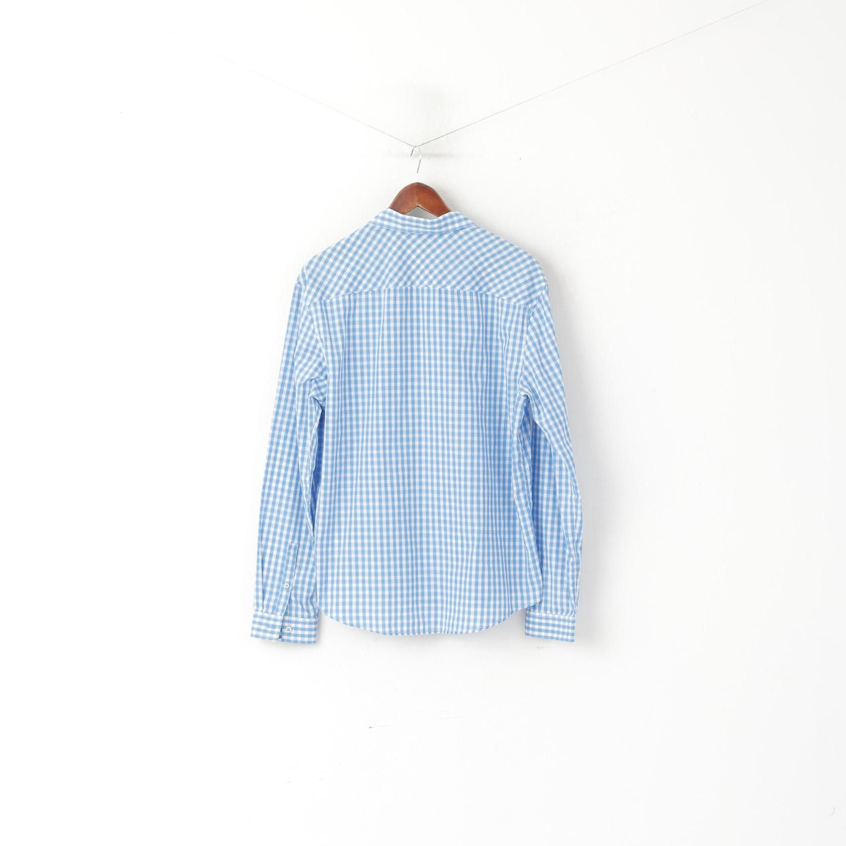 Original Penguin Penguin Men XL (L) Casual Shirt Blue Check Cotton 6589 Size US XL / EU 56 / 4 - 7 Thumbnail