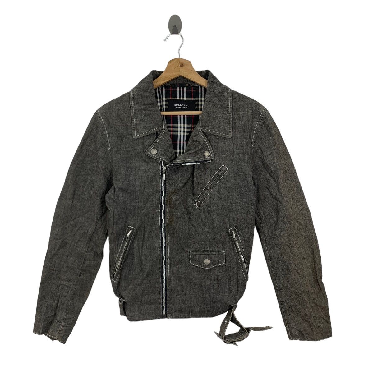 Burberry Vintage Burberry Black Label Bikers Jacket Size US M / EU 48-50 / 2 - 1 Thumbnail