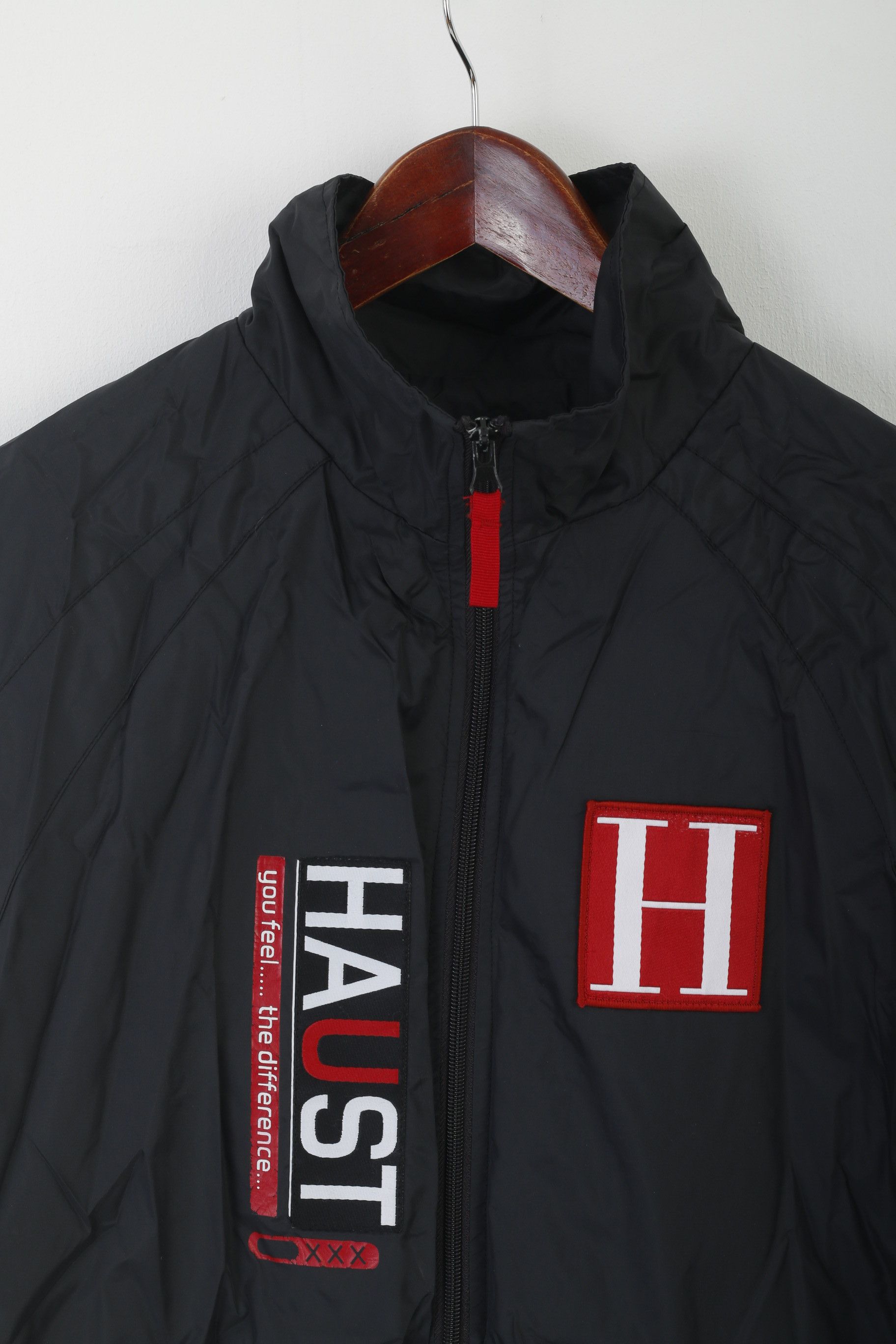 Vintage HAUST Men M Jacket Black Nylon Waterproof 8515 Size US M / EU 48-50 / 2 - 2 Thumbnail