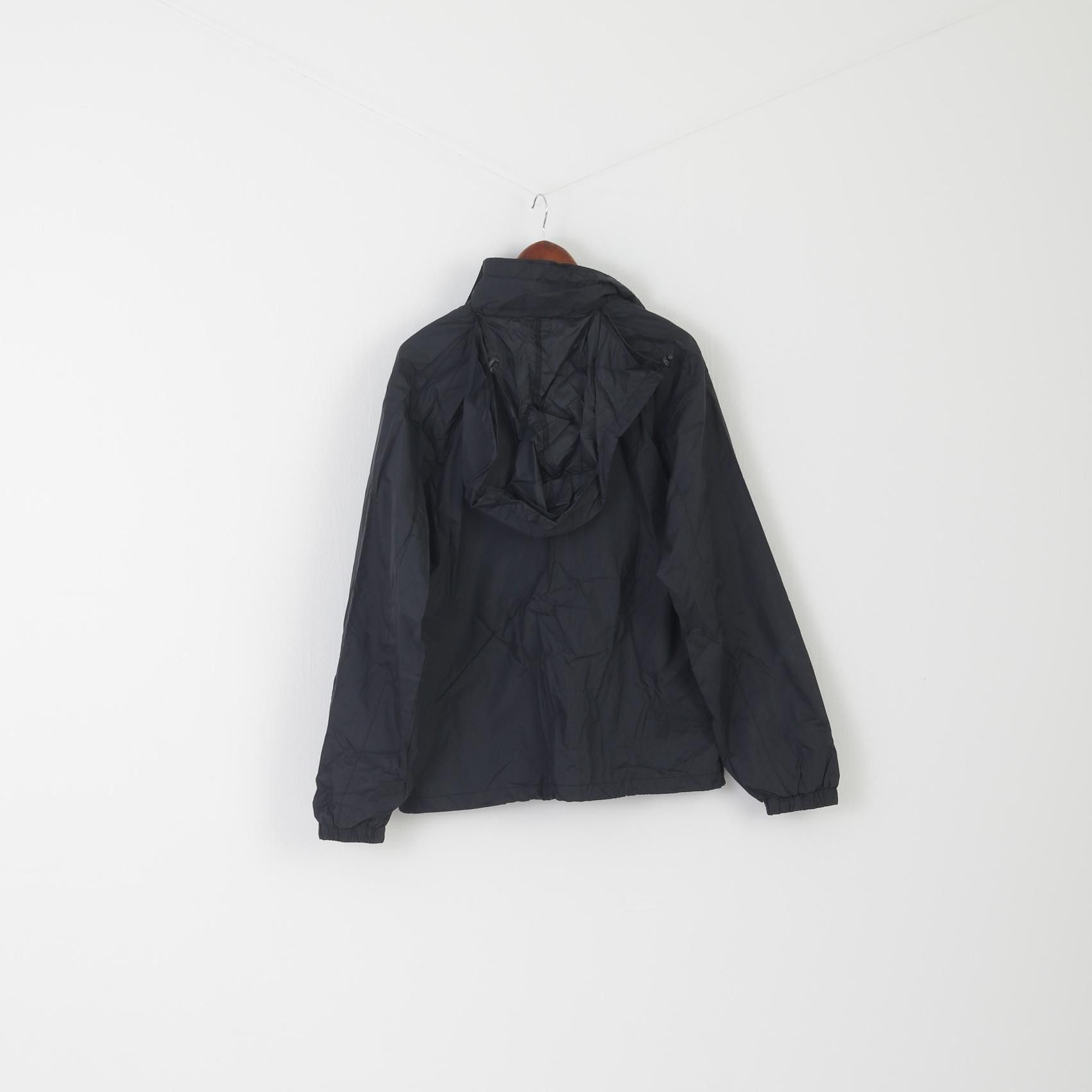 Vintage HAUST Men M Jacket Black Nylon Waterproof 8515 Size US M / EU 48-50 / 2 - 6 Thumbnail
