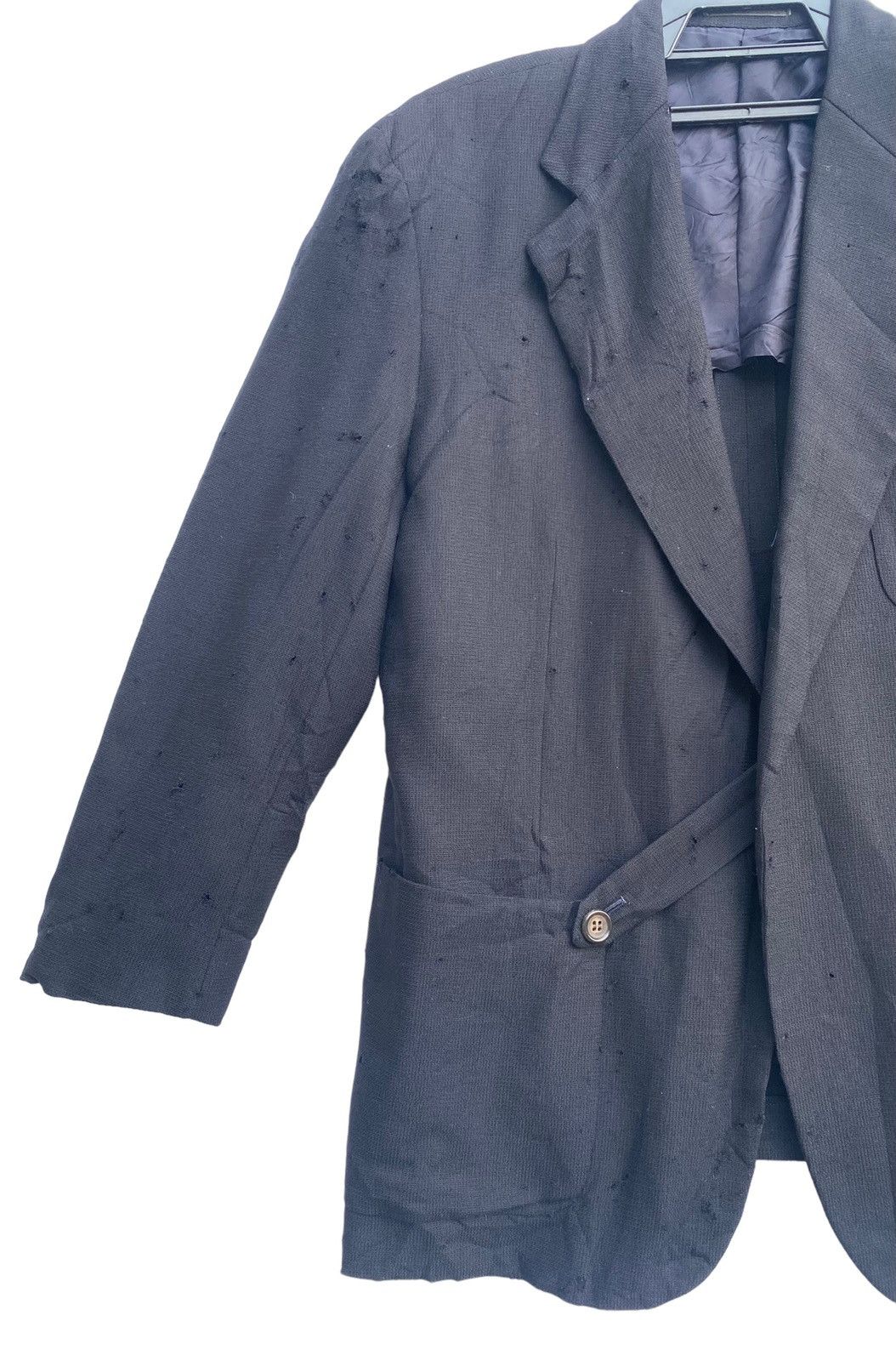 Comme des Garcons Homme Plus Vtg 1988 CDG Homme Plus distressed design blazer jacket Size US S / EU 44-46 / 1 - 4 Thumbnail