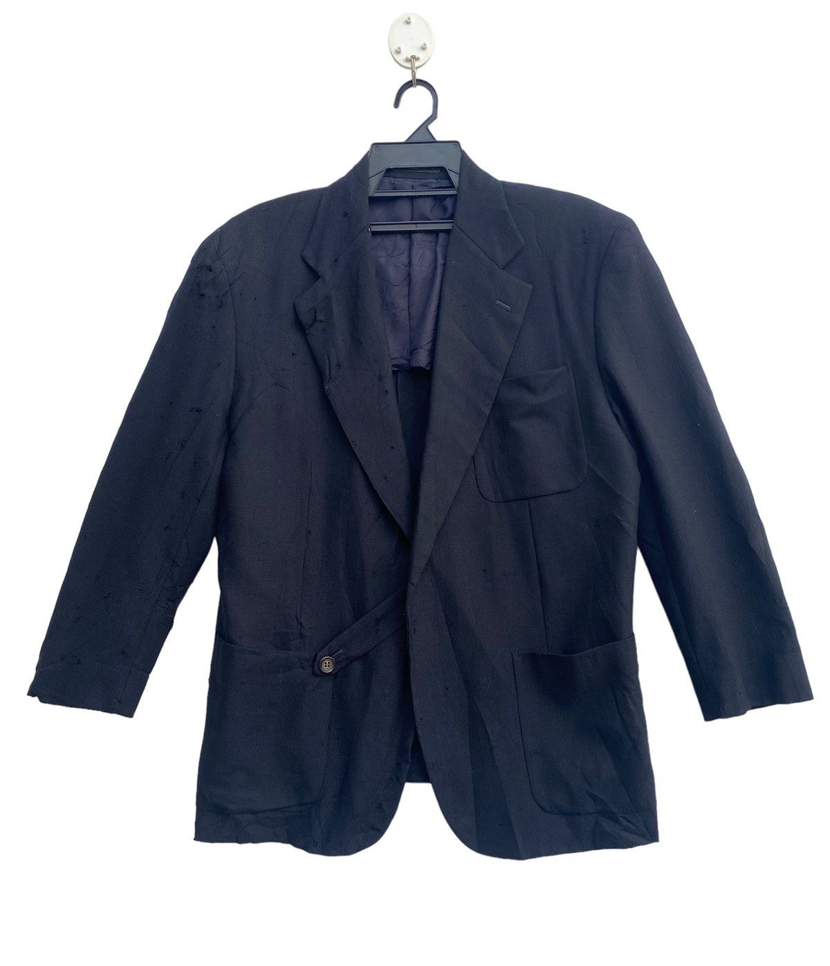 Comme des Garcons Homme Plus Vtg 1988 CDG Homme Plus distressed design blazer jacket Size US S / EU 44-46 / 1 - 2 Thumbnail