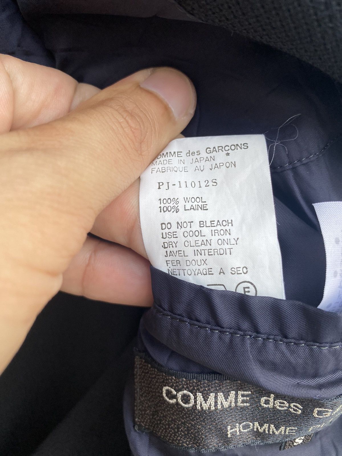 Comme des Garcons Homme Plus Vtg 1988 CDG Homme Plus distressed design blazer jacket Size US S / EU 44-46 / 1 - 10 Thumbnail