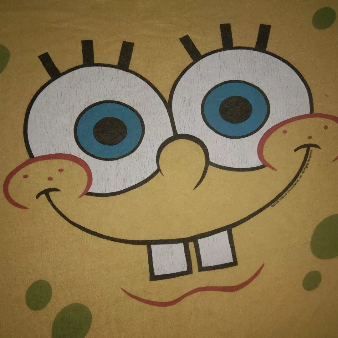 Nickelodeon VTG y2k 2000s Nickelodeon Spongebob tshirt cartoon Size US XL / EU 56 / 4 - 1 Thumbnail
