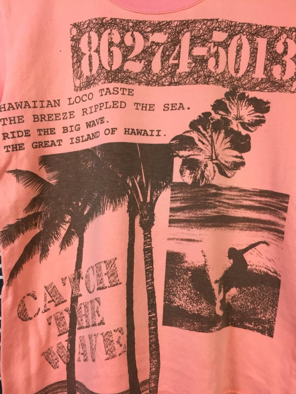 Japanese Brand Blue Moon Blue Catch The Wave All Over Print Tee Size US XS / EU 42 / 0 - 3 Thumbnail