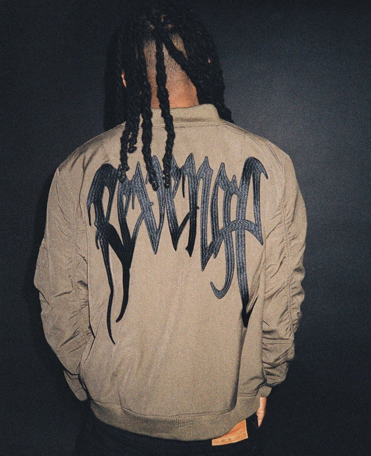 Revenge Revenge Embroidered Nylon Bomber Jacket Size US XXL / EU 58 / 5 - 1 Thumbnail