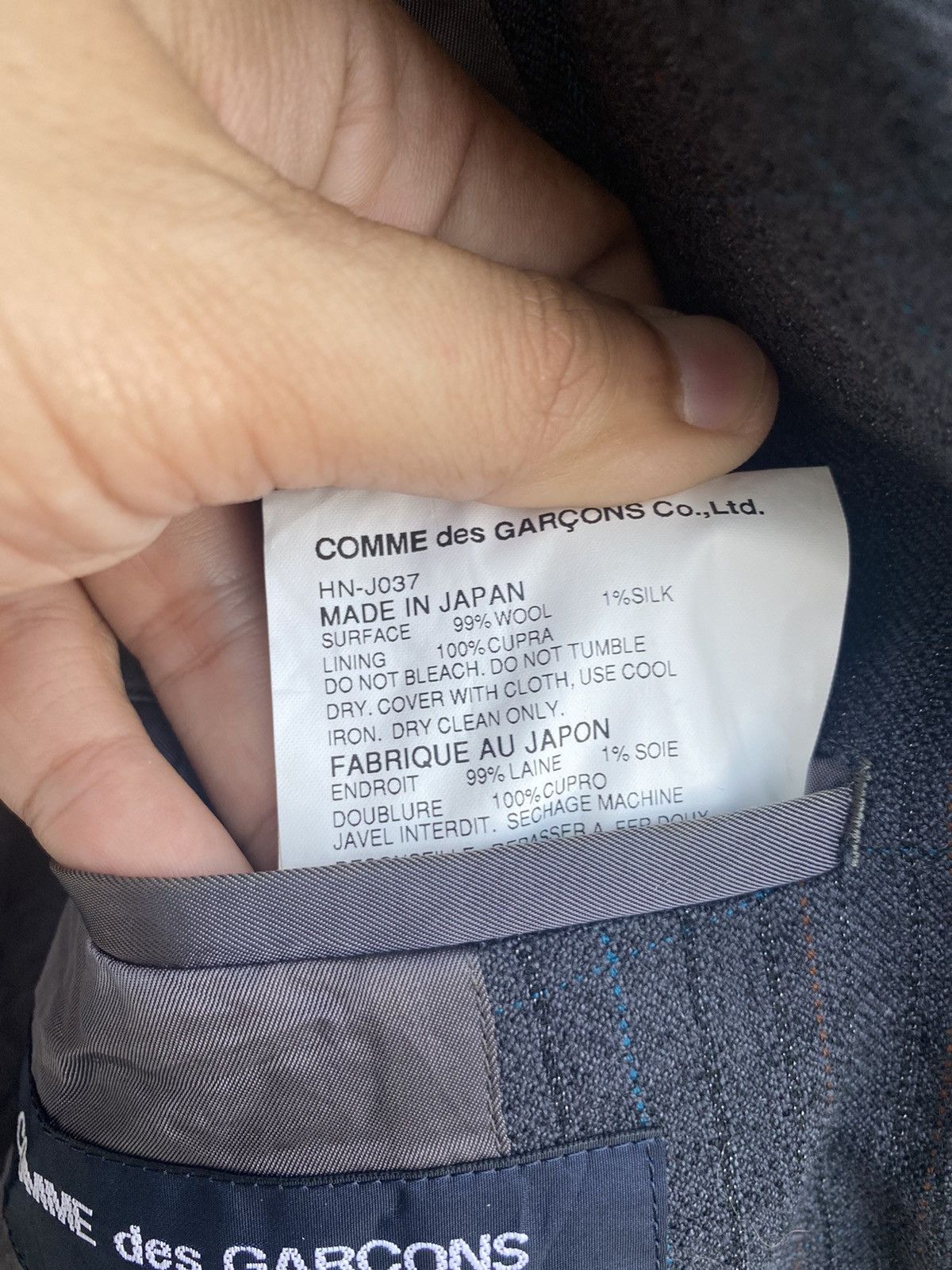 Comme des Garcons Homme Ad2004 Comme des Garcons tartan plaid faded blazer jacket Size US S / EU 44-46 / 1 - 9 Thumbnail