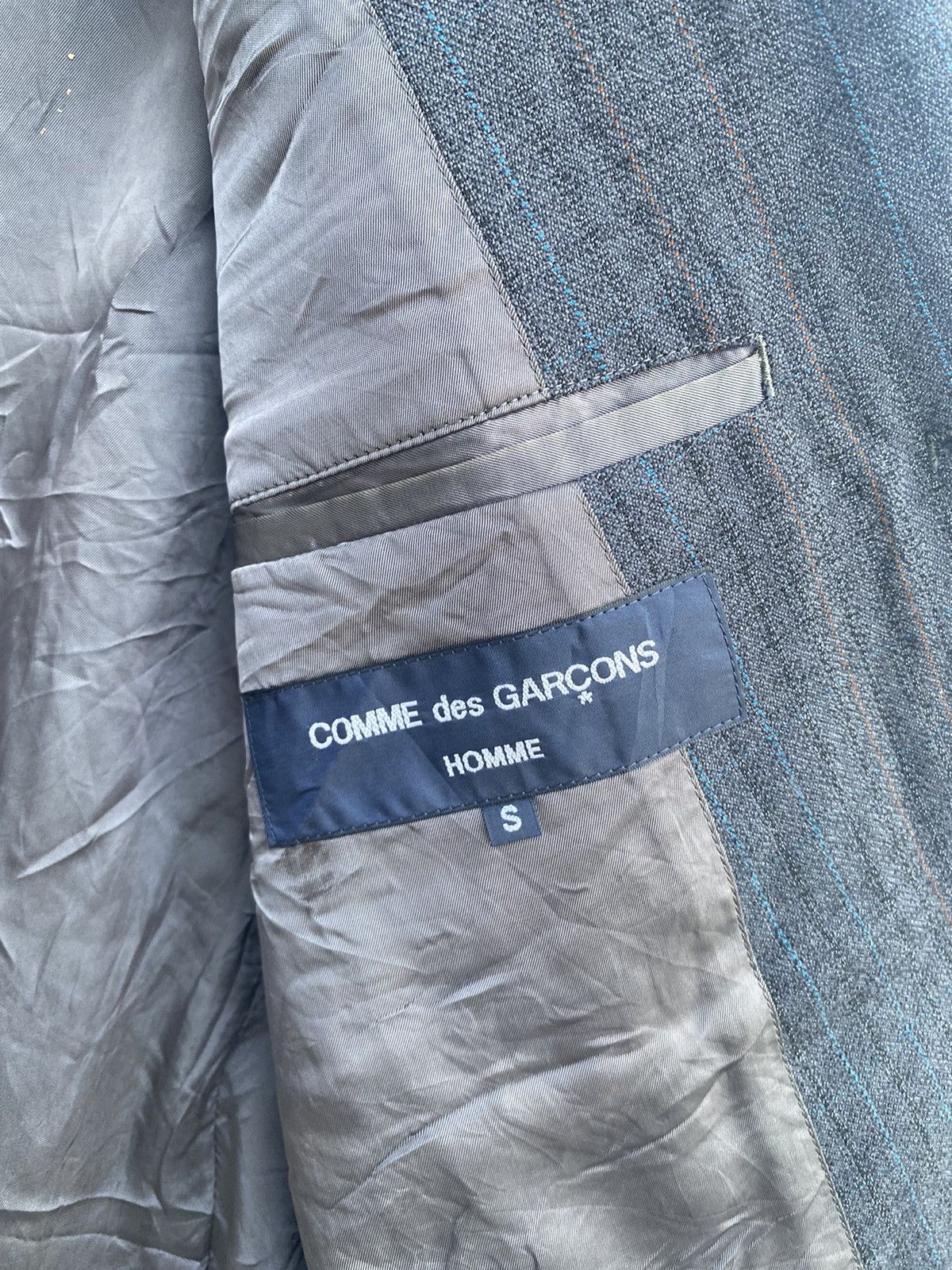 Comme des Garcons Homme Ad2004 Comme des Garcons tartan plaid faded blazer jacket Size US S / EU 44-46 / 1 - 7 Thumbnail