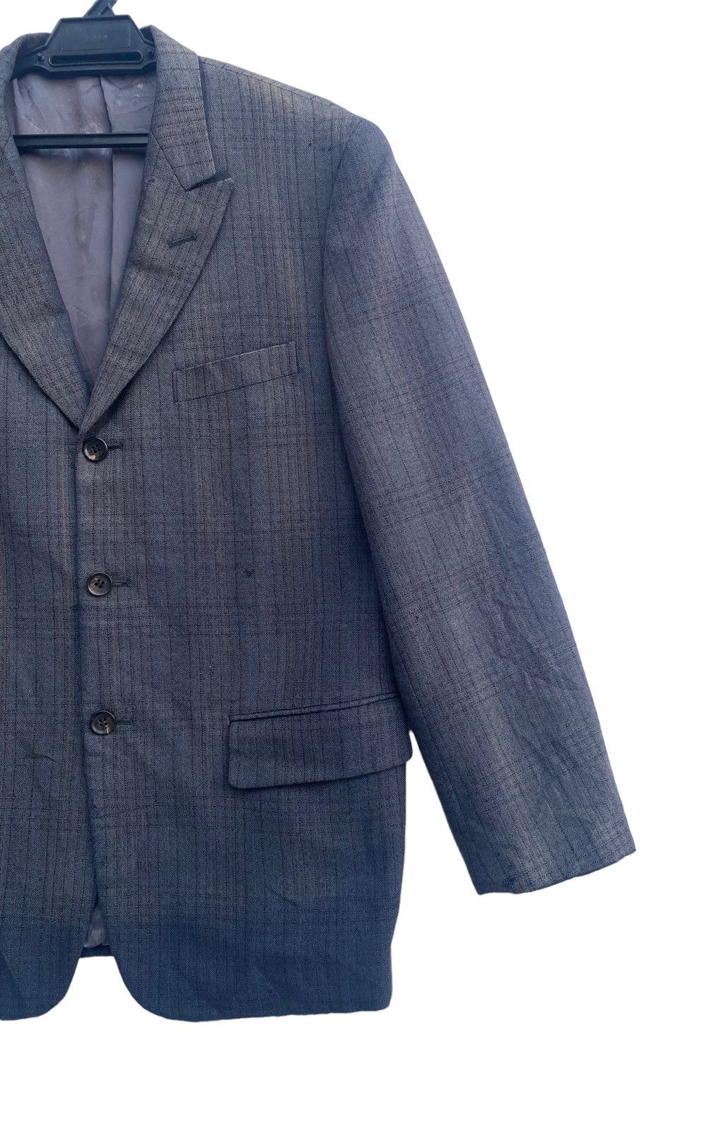 Comme des Garcons Homme Ad2004 Comme des Garcons tartan plaid faded blazer jacket Size US S / EU 44-46 / 1 - 3 Thumbnail