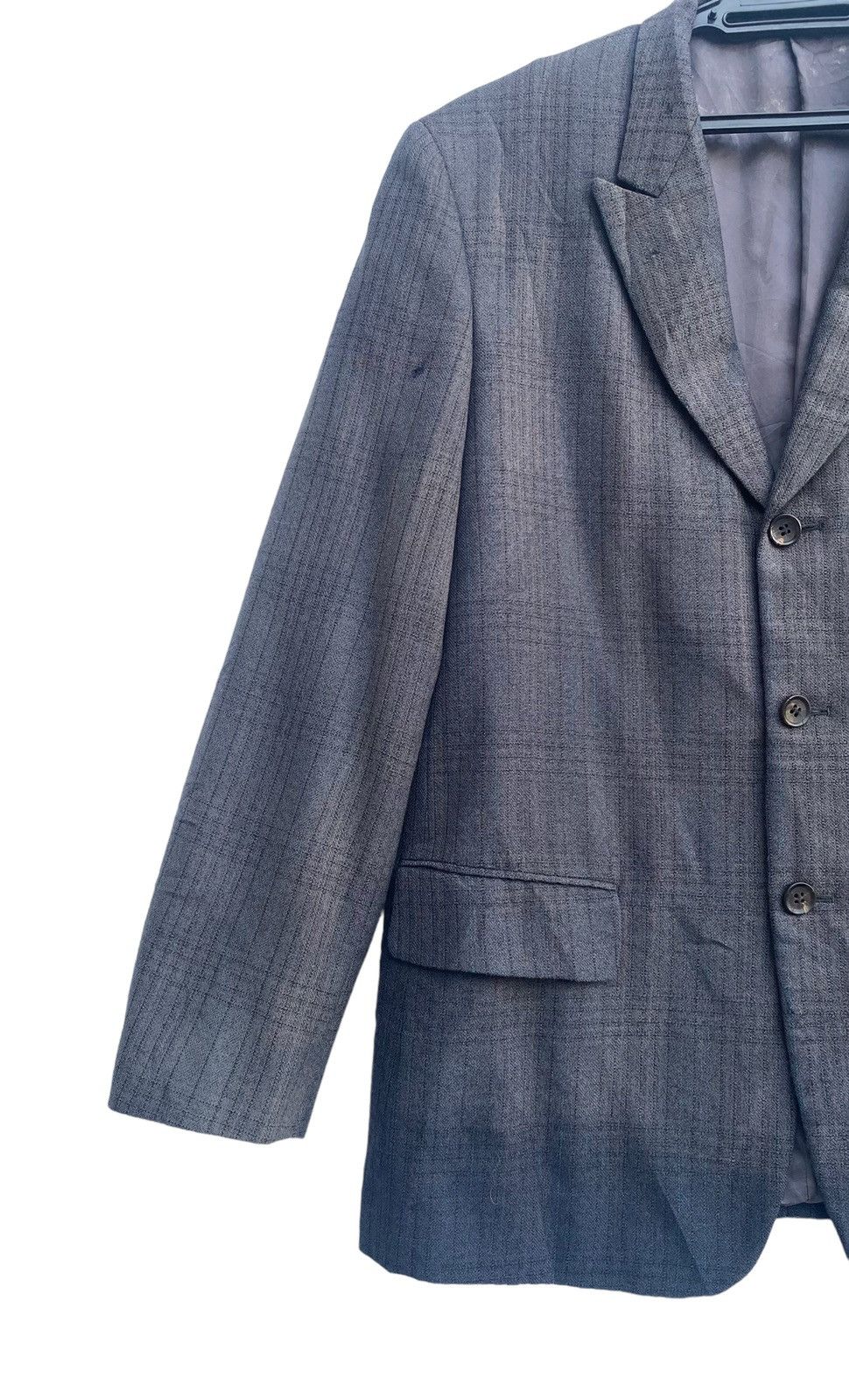 Comme des Garcons Homme Ad2004 Comme des Garcons tartan plaid faded blazer jacket Size US S / EU 44-46 / 1 - 4 Thumbnail